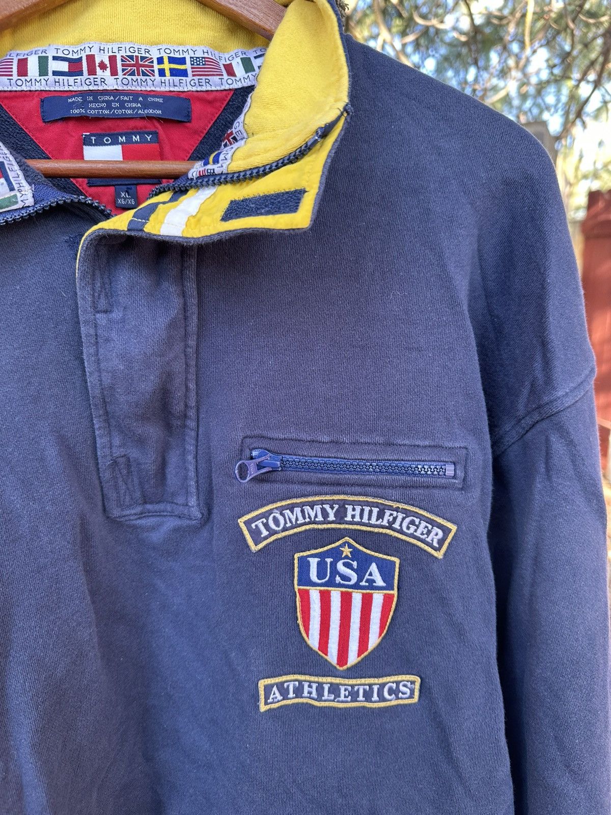 Tommy Hilfiger Tommy Hilfiger athletics vintage quarter zip Size US XL / EU 56 / 4 - 2 Thumbnail