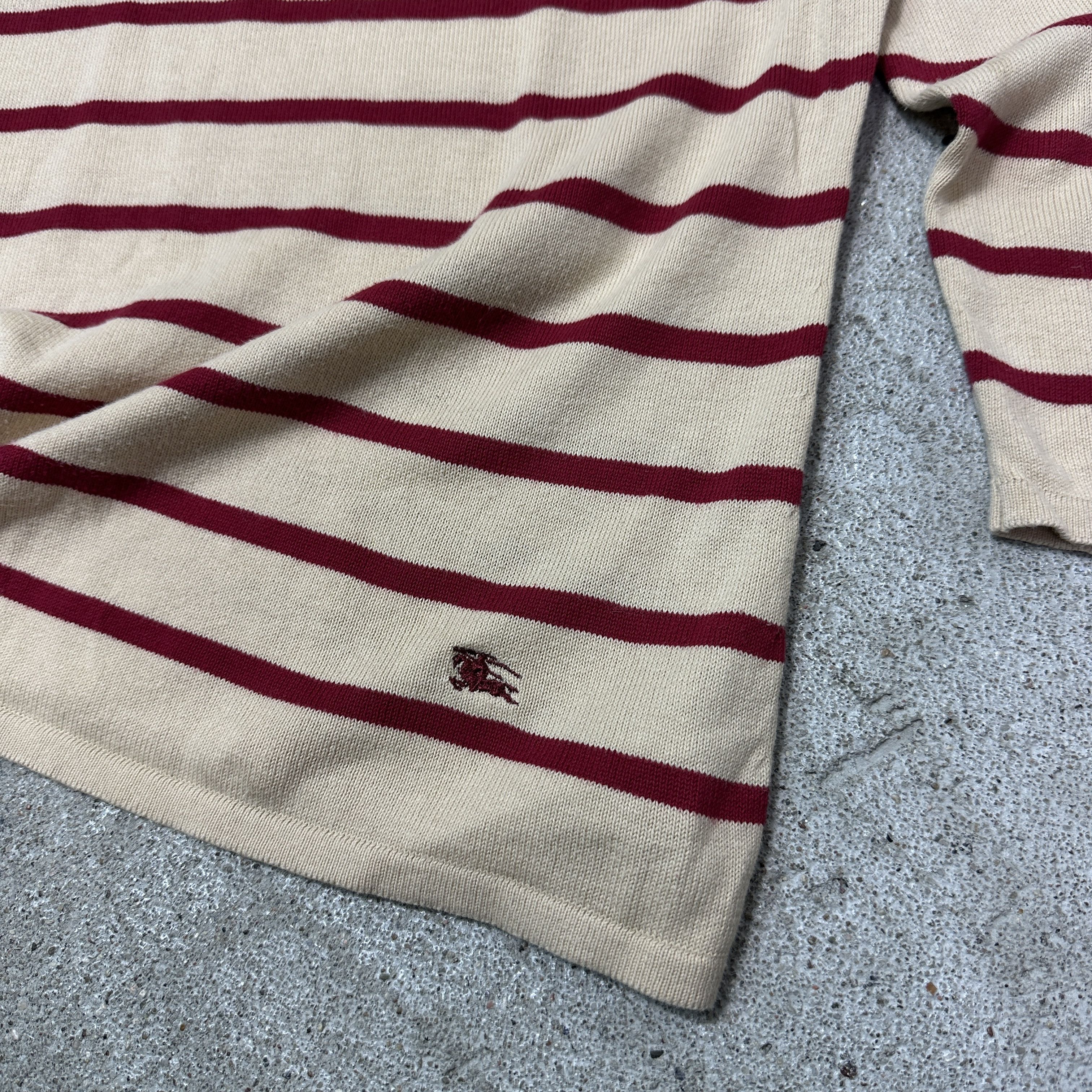 Burberry Vintage Striped Streetwear Burberry Italian Sweater 00s Size S / US 4 / IT 40 - 5 Thumbnail