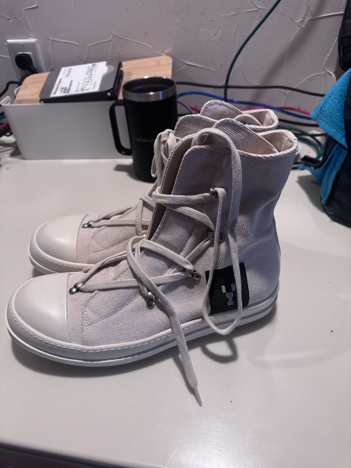 Rick Owens Drkshdw Pentagram Lace Ramones Size US 10 / EU 43 - 1 Thumbnail