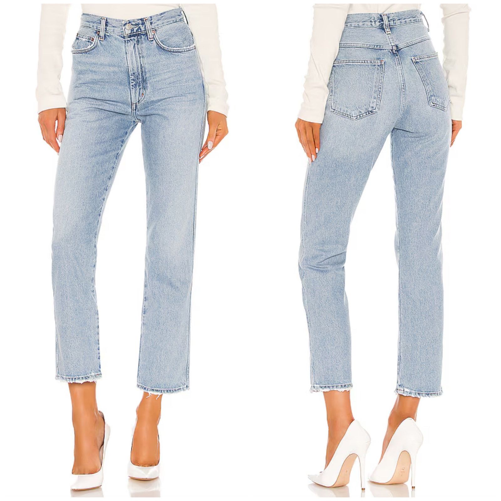 Agolde AGOLDE Pinch Waist High Rise Kick Jean Riptide Size 26" / US 2 / IT 38 - 1 Thumbnail