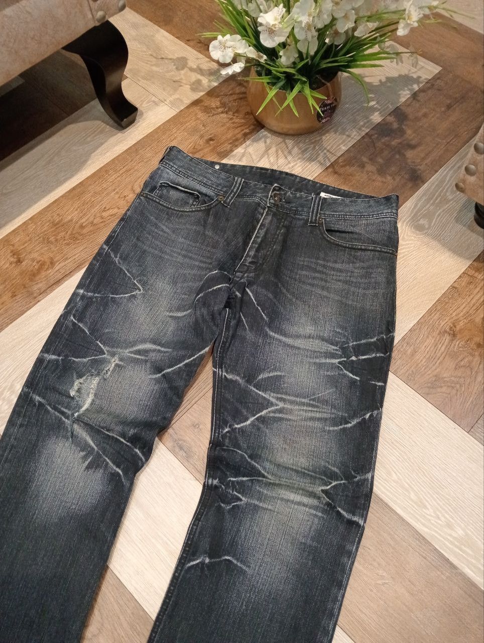 semanticdesign SEMANTIC DESIGN JAPAN FLARED DENIM PANTS Size US 34 / EU 50 - 4 Thumbnail