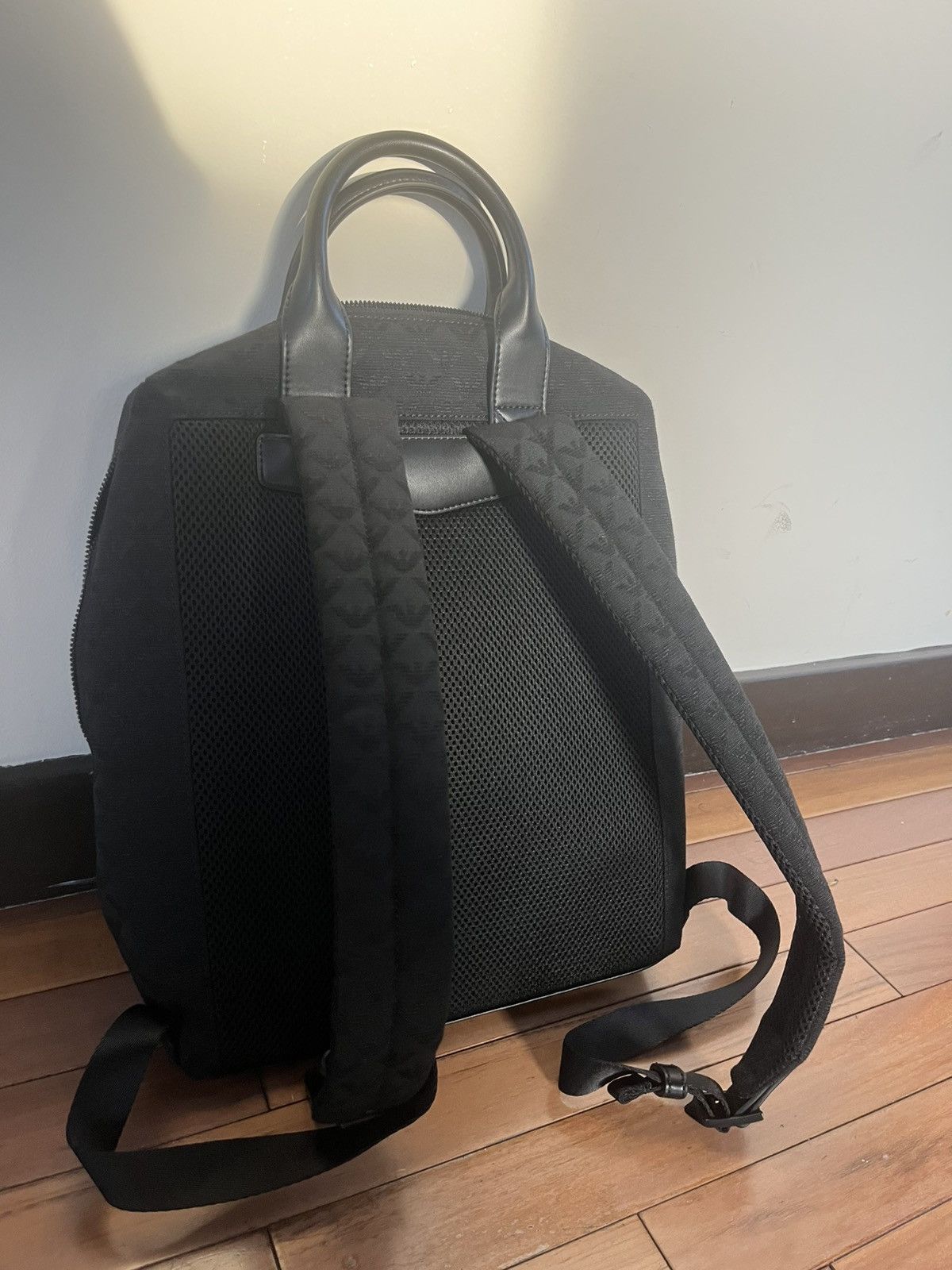 Emporio Armani Emporio Armani Black Backpack Size ONE SIZE - 2 Thumbnail