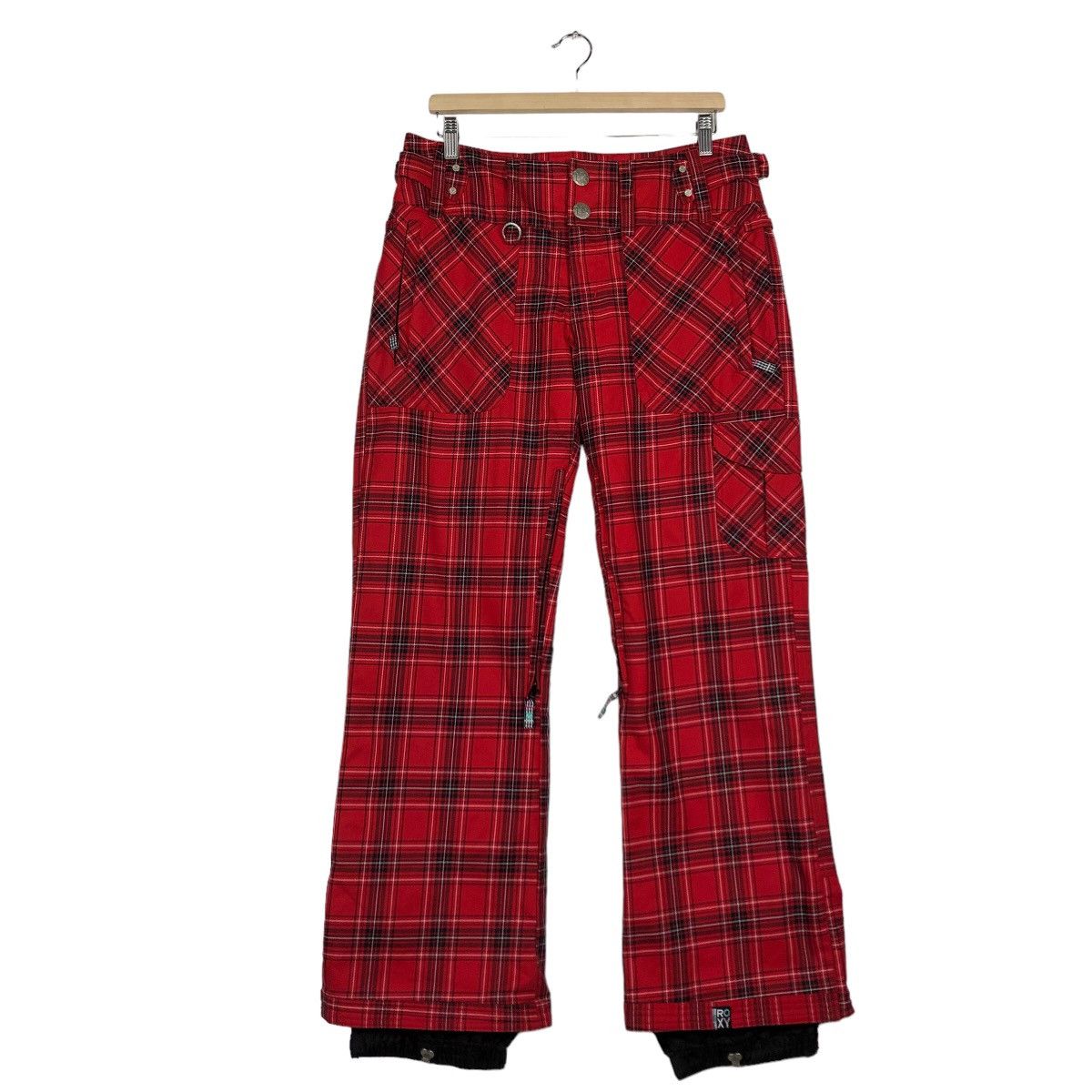 Japanese Brand Ski Sports Specialties Red Black Punk Design Tartan Ski Pants Roxy Japan Made Grailed