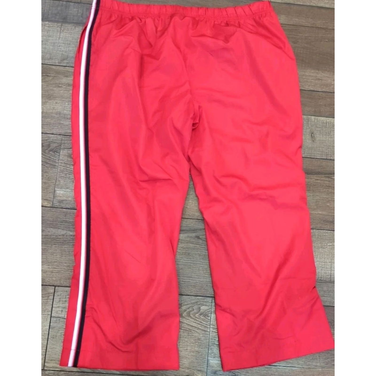 Vintage VINTAGE Fuda Track Pants Women XL Red Polyester Lined Pockets Drawstring Straight Style Sports Pants Mens Women Girls Size 40" / US 18 - 2 Thumbnail