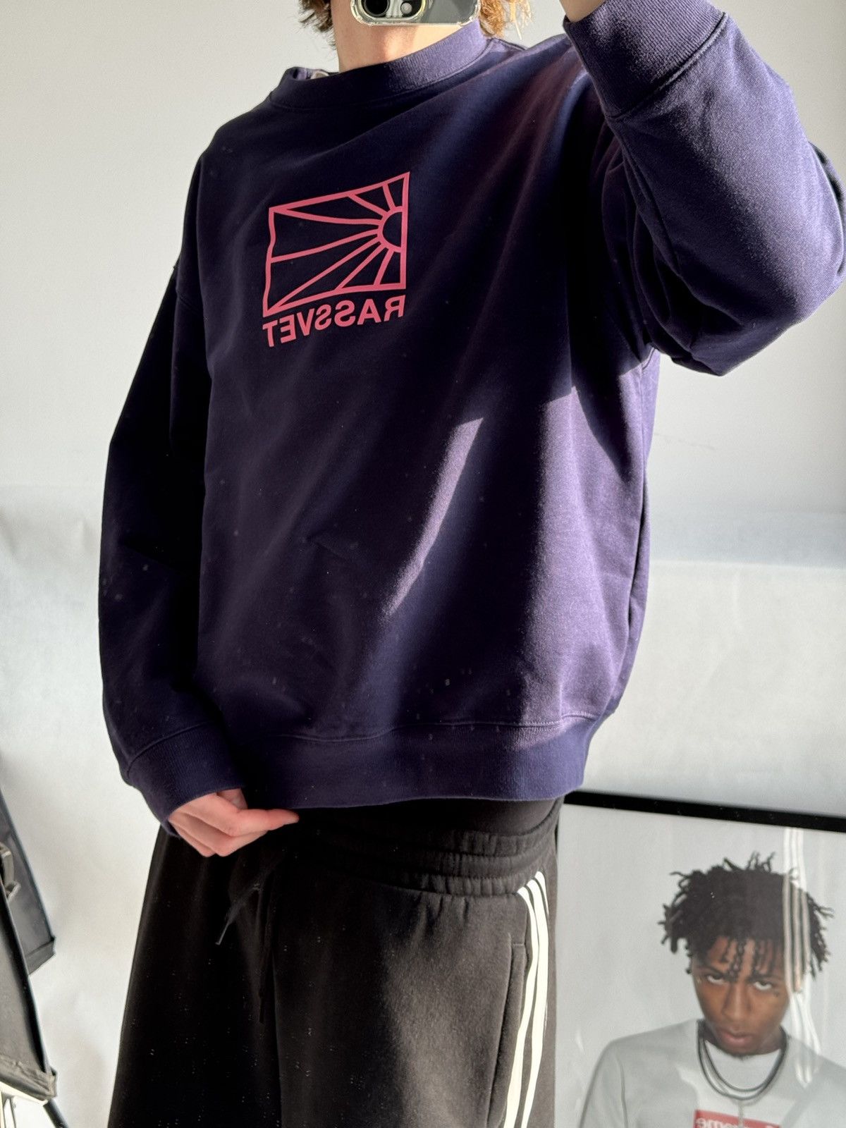 Gosha Rubchinskiy Rassvet Big Spell Out Logo Baggy Sweatshirt Size US M / EU 48-50 / 2 - 18 Thumbnail