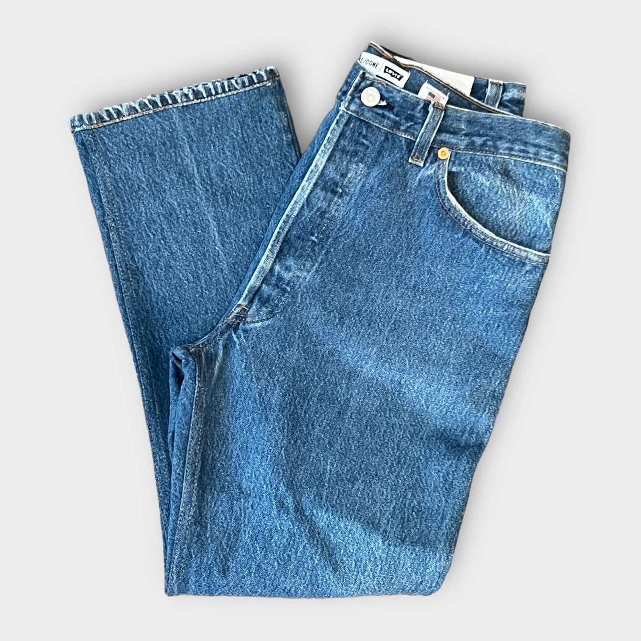 NEW RE/DONE x Levi\'s High Rise Ankle Crop Jeans Size 29