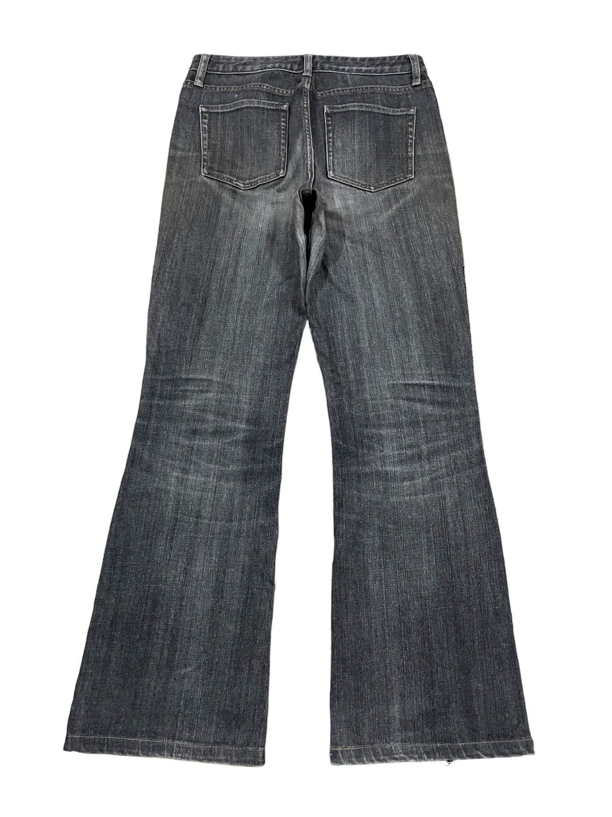 Jun Takahashi Vintage Y2K Japanese Denim Grey Wash Ripped Bootcut Jeans Size US 29 - 8 Thumbnail