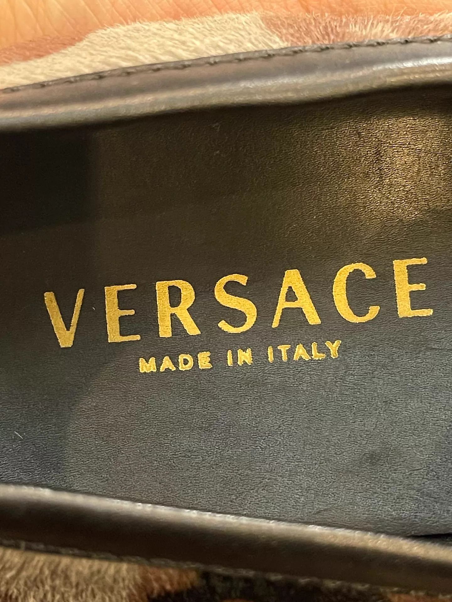 Versace Versace Shearling Camo Loafer 40 Sand Size US 7 / EU 40 - 5 Thumbnail