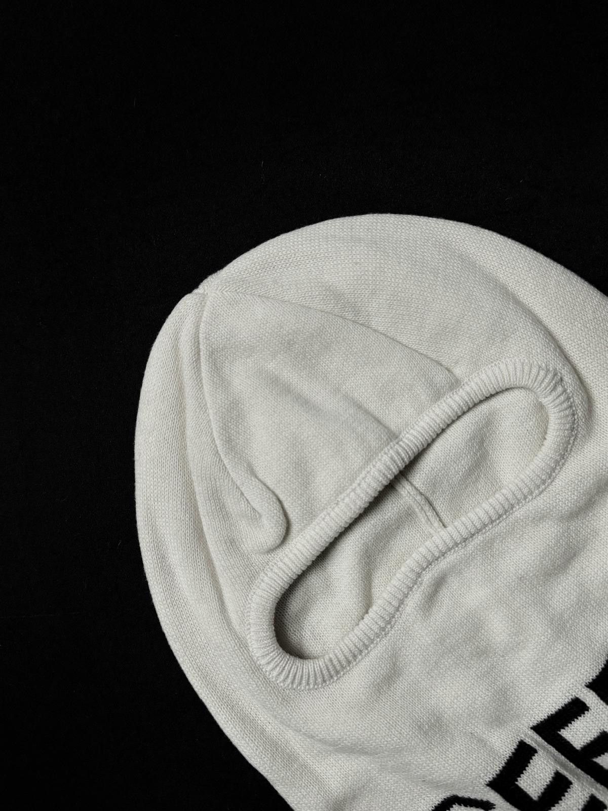 Japanese Brand Rare GEEDUP Classic Logo Knit Balaclava Ski Mask White OS Size ONE SIZE - 2 Thumbnail