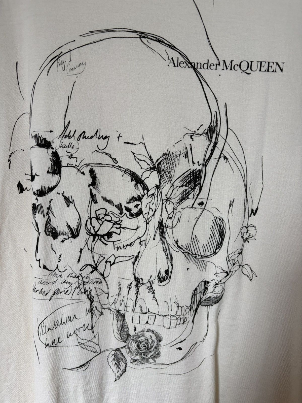 Alexander McQueen Sketch Skull T-Shirt Size US S / EU 44-46 / 1 - 3 Thumbnail