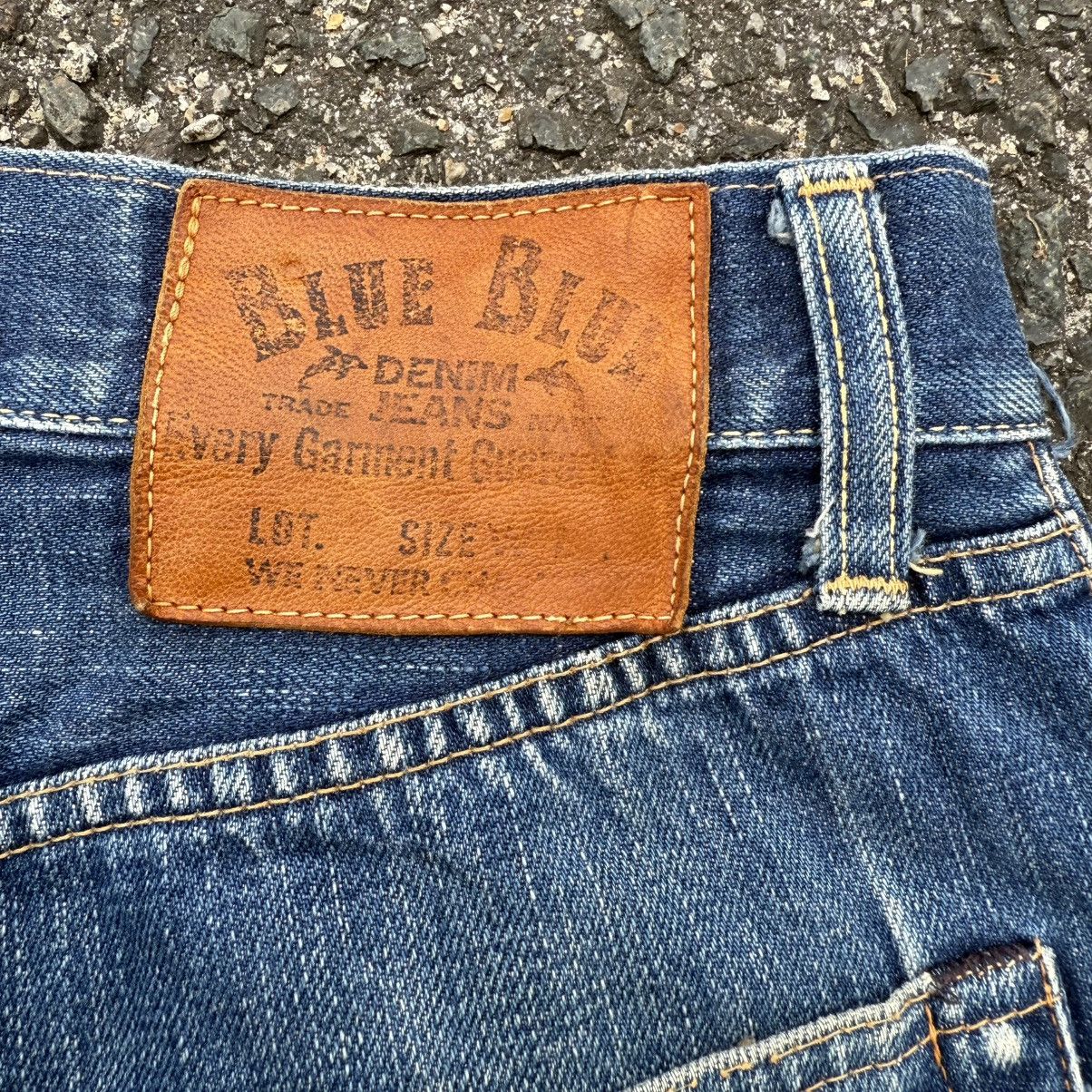 Blue Blue Japan VINTAGE BLUE BLUE BUTTON FLY JEAN DENIM PANT Size US 29 - 13 Thumbnail