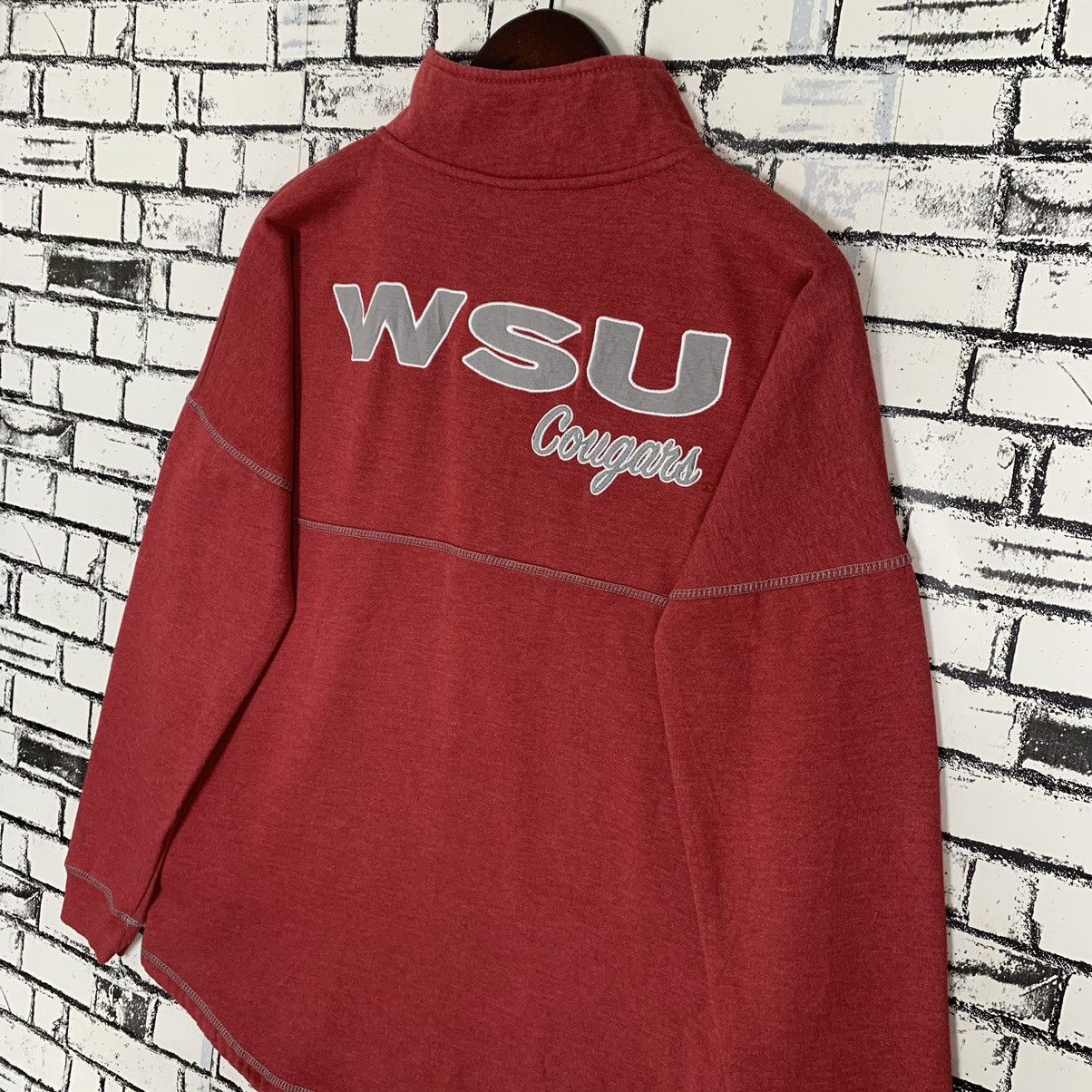 Vintage Washington State University Cougars Small Logo Half Zip Size US L / EU 52-54 / 3 - 10 Thumbnail