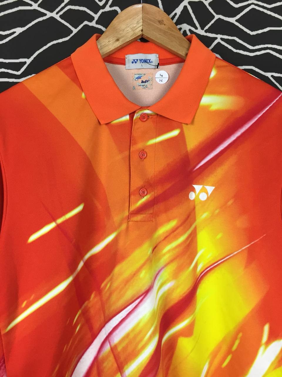 Japanese Brand Vtg Yonex Jaspo Made In Japan Fullprint Badminton Jersey Size US L / EU 52-54 / 3 - 3 Thumbnail
