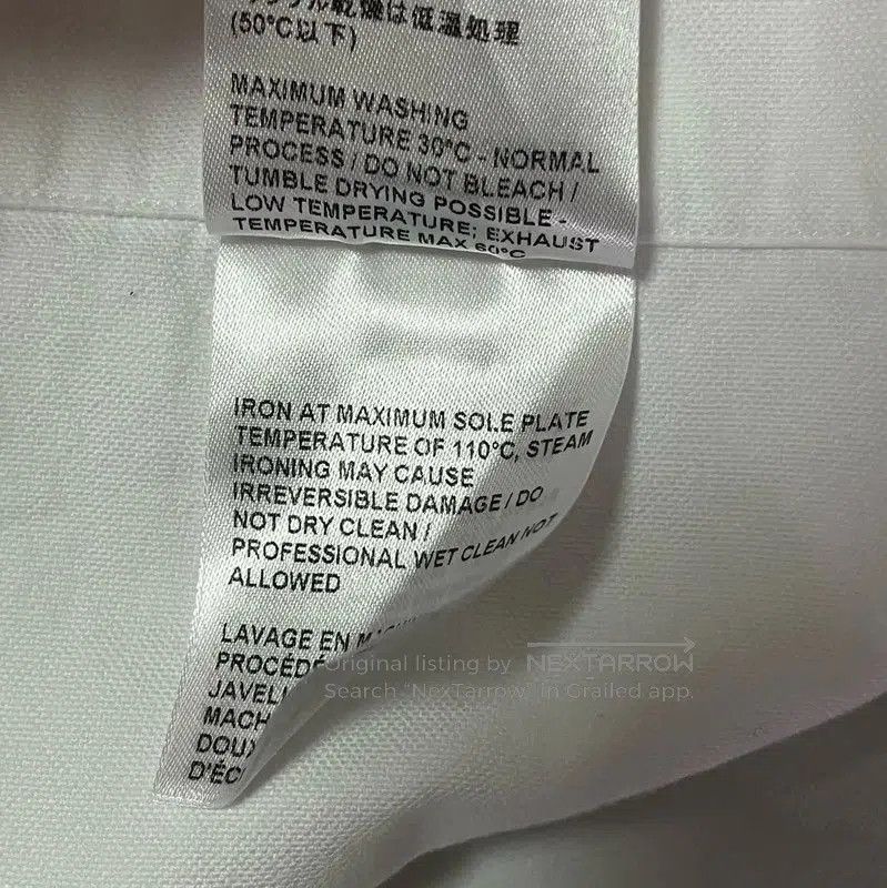 Thom Browne Thom Browne White Cotton Long Sleeve Shirt . Size US XXL / EU 58 / 5 - 7 Thumbnail
