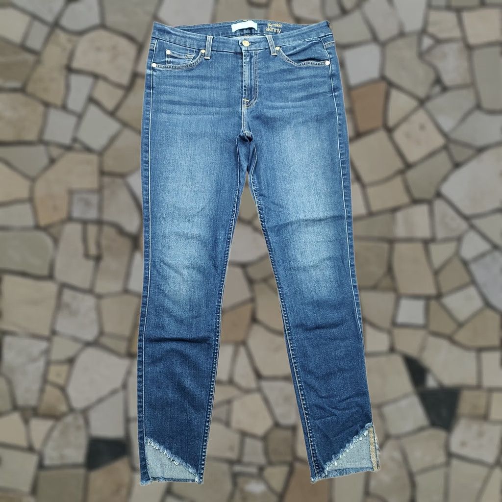 7 For All Mankind 7 For All Mankind Jeans Skinny 31 x 28 Denim Blue Women Slim 5-Pocket Inseam 28 USA City Bohemian Skinny Jeans Size 24" / US 00 / IT 34 - 1 Thumbnail