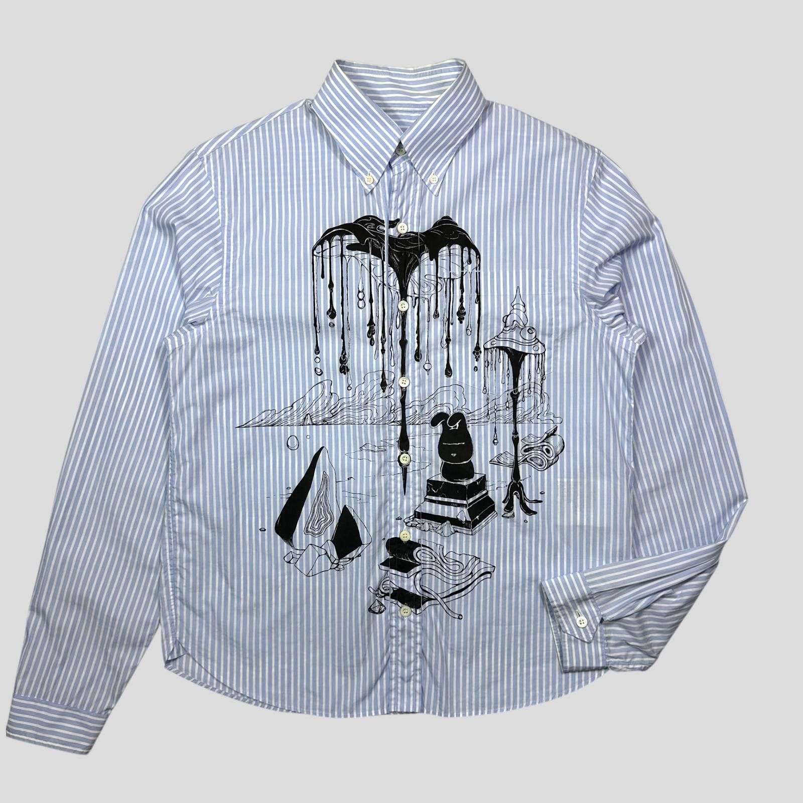 Prada Prada SS18 James Jean Comic Print Striped Shirt - S/M Size US S / EU 44-46 / 1 - 3 Thumbnail