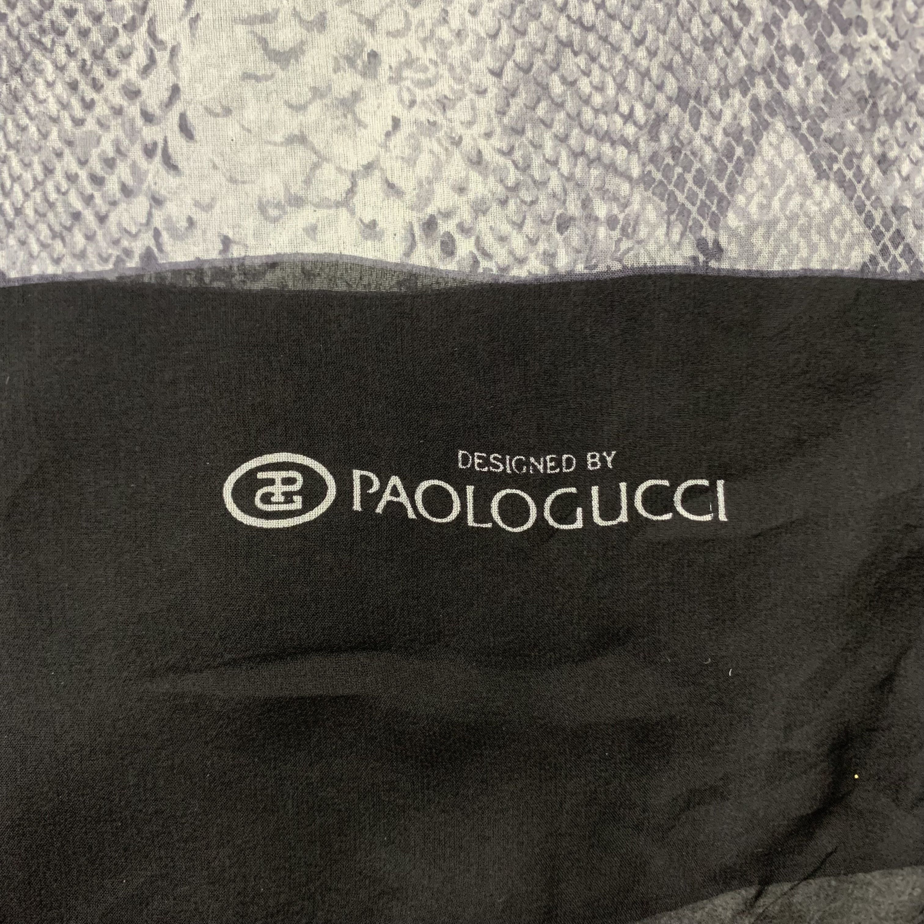 Paolo Gucci Paolo Gucci Scarf Silk Muffler Neck Wrap BL9335 Size ONE SIZE - 5 Thumbnail