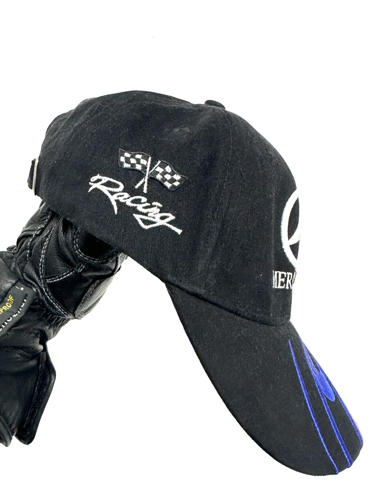 Mercedes-Benz Vintage Mercedes Benz racing flame Like Donda Cap Y2K Size ONE SIZE - 2 Thumbnail