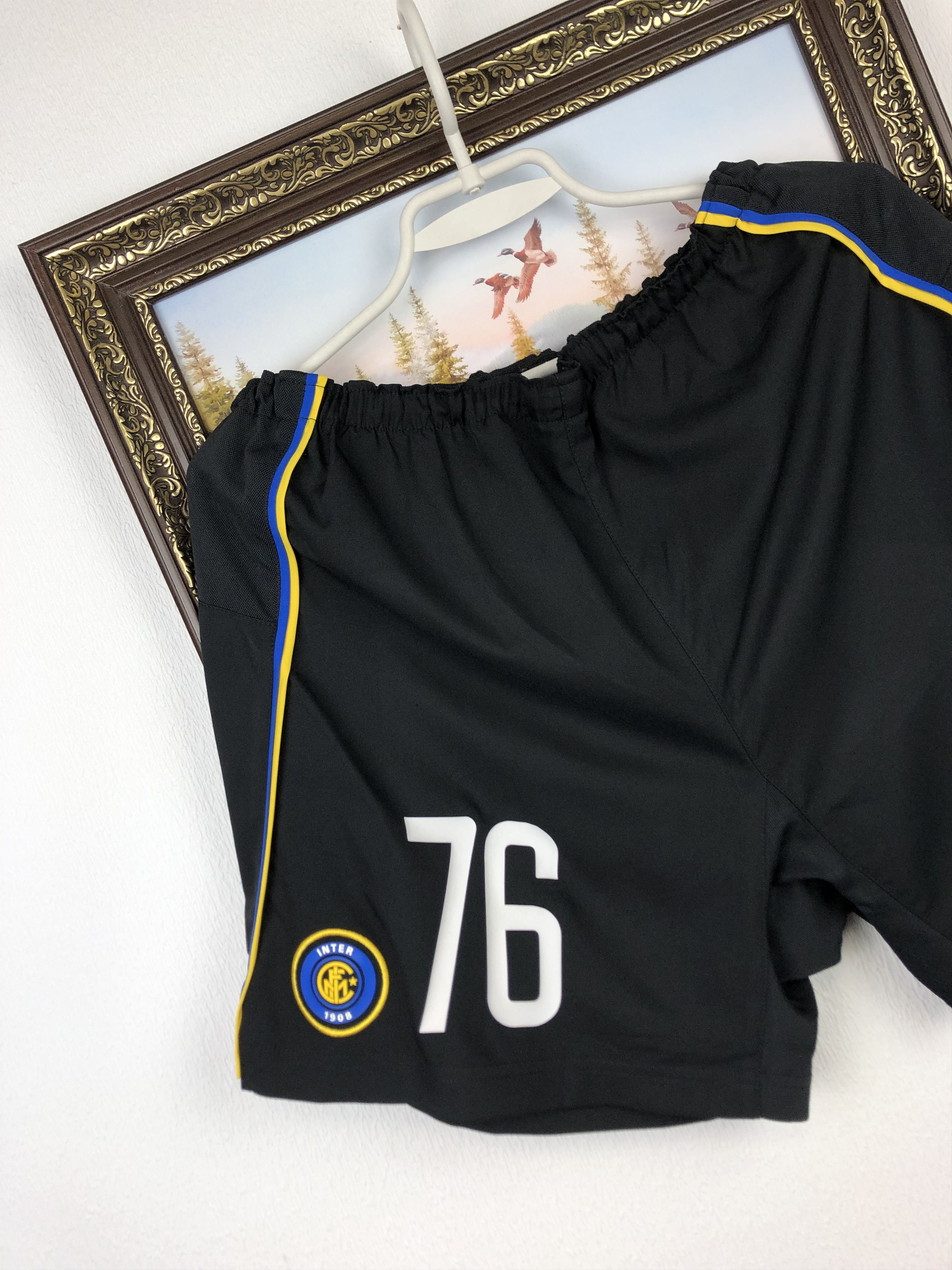 Nike Vintage Nike Inter Milan Football Shorts Soccer M Rare Size US 32 / EU 48 - 3 Thumbnail