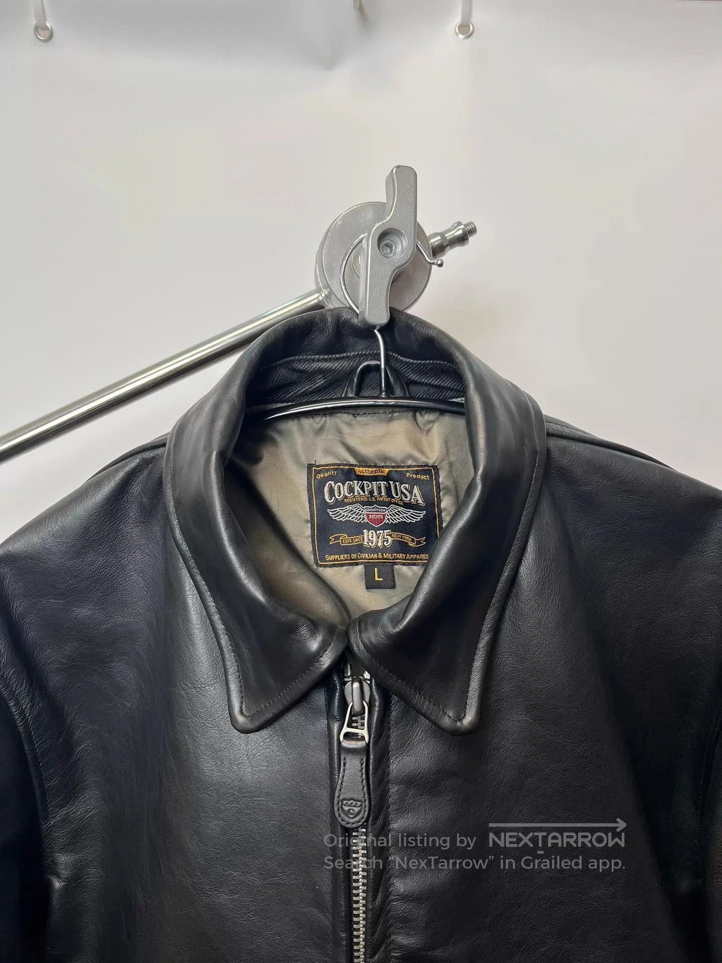 Other Black Leather Jacket Size L. Size US L / EU 52-54 / 3 - 3 Thumbnail