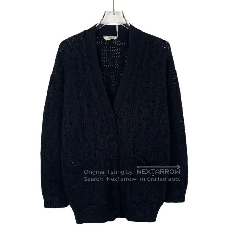 Fendi Black Cotton Women's Cardigan .