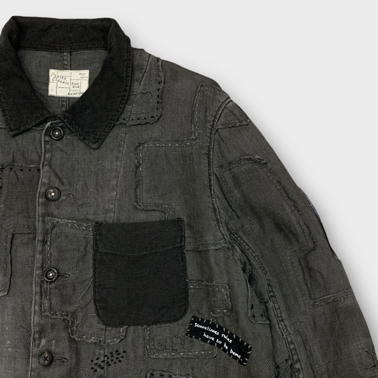 Porter Classic PORTER CLASSIC PATCH FRENCH WORK BORO JACKET SASHIKO Size US M / EU 48-50 / 2 - 9 Thumbnail
