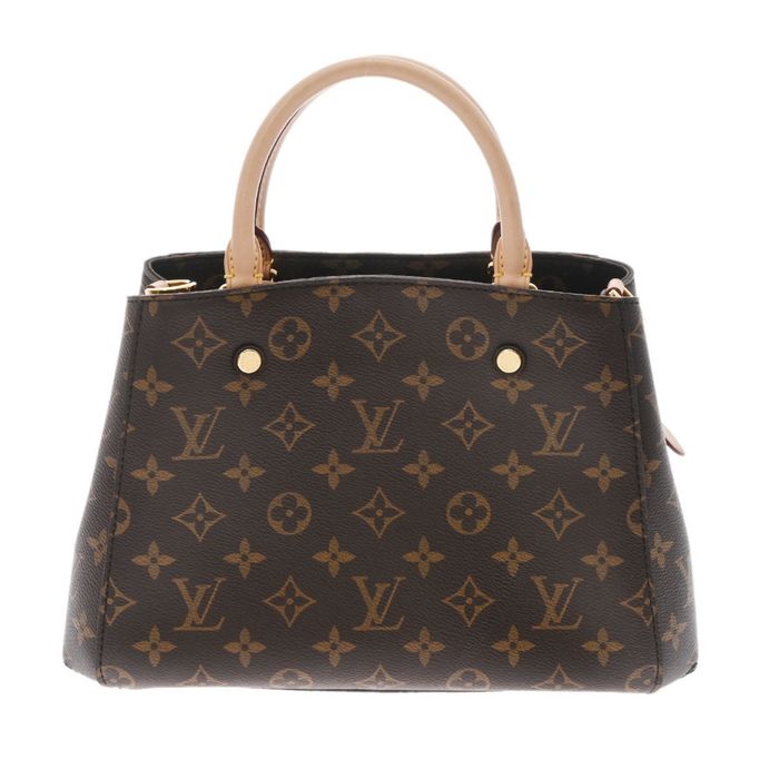 LOUIS VUITTON Montaigne BB Handbag Shoulder bag M41055 Monogram Brown Ladies