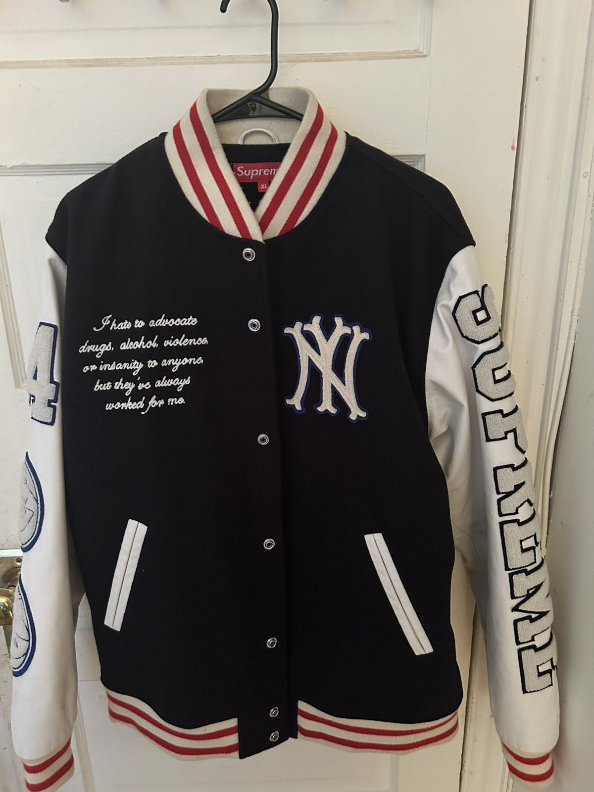 Supreme Supreme “Hunter S Thompson” 2005 Varsity Jacket Size US XL / EU 56 / 4 - 1 Thumbnail