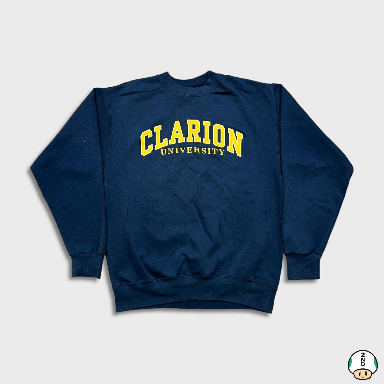 Vintage Vintage 90s Clarion University Sweatshirt Large USA Crewneck Size US L / EU 52-54 / 3 - 1 Thumbnail