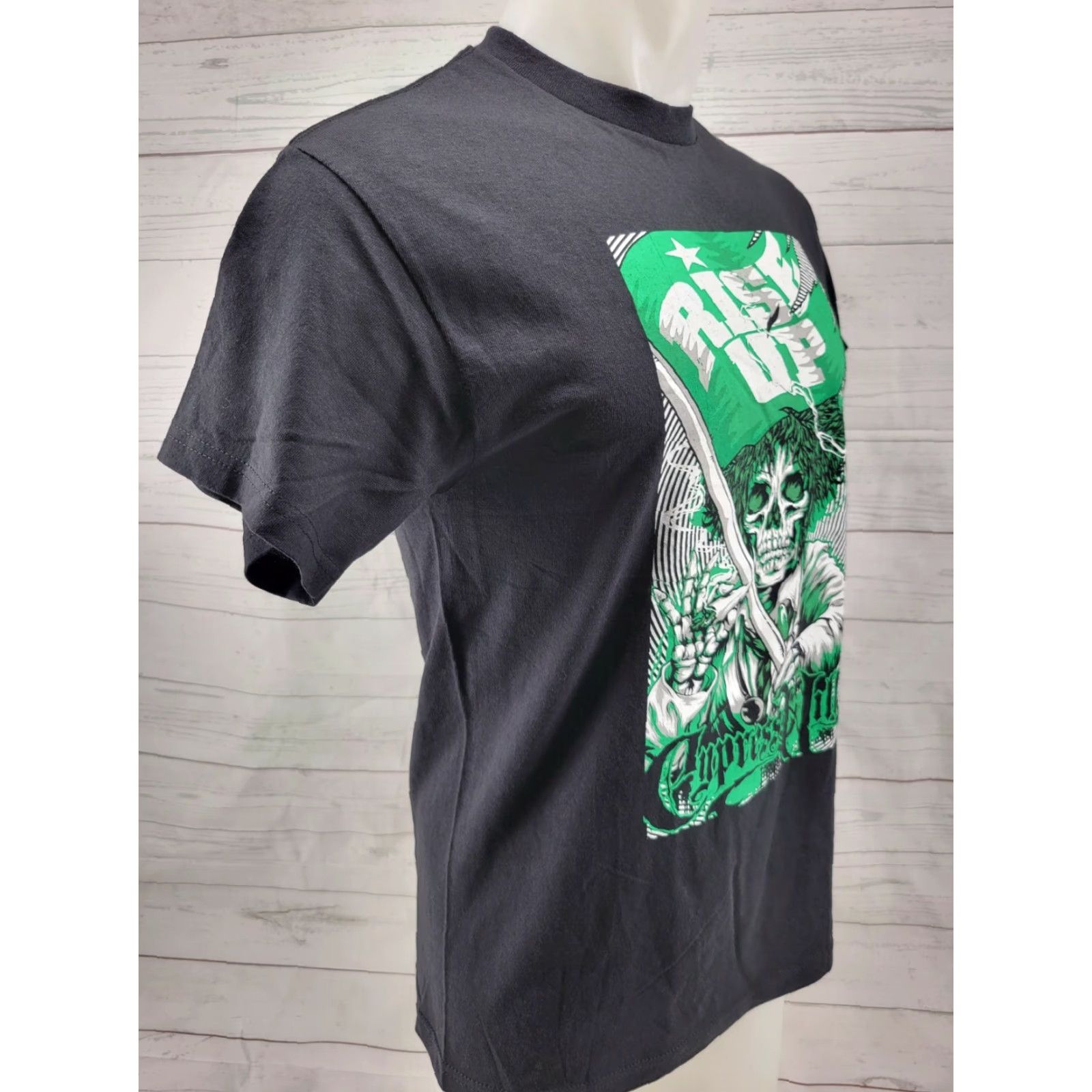 Delta Cypress Hill Rise Up Shirt Men Adult Medium Black Delta Shirt Rock Music Cotton Short Sleeve Crew Neck Regular Fit Logo Size US M / EU 48-50 / 2 - 4 Thumbnail