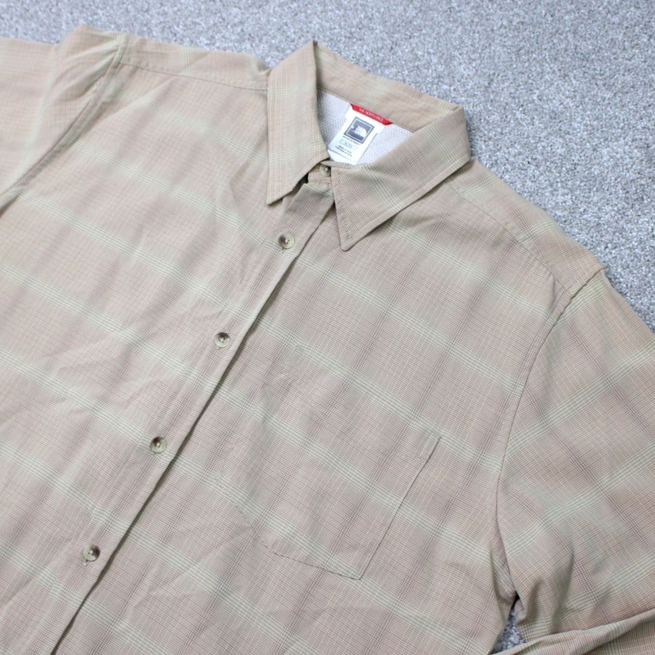 The North Face The North Face Shirt Mens XL Beige Modal/Polyester Long Sleeve Button Hiking TNF Size US XL / EU 56 / 4 - 3 Thumbnail