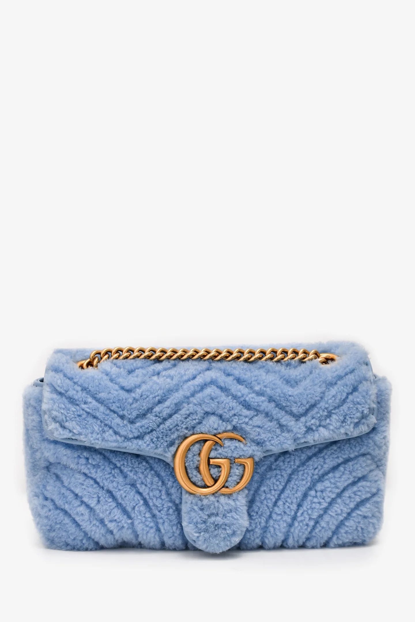 Gucci o1s1wg110225 Size:OS /GG Marmont Small Shoulder Bag in Blue Size ONE SIZE - 2 Thumbnail