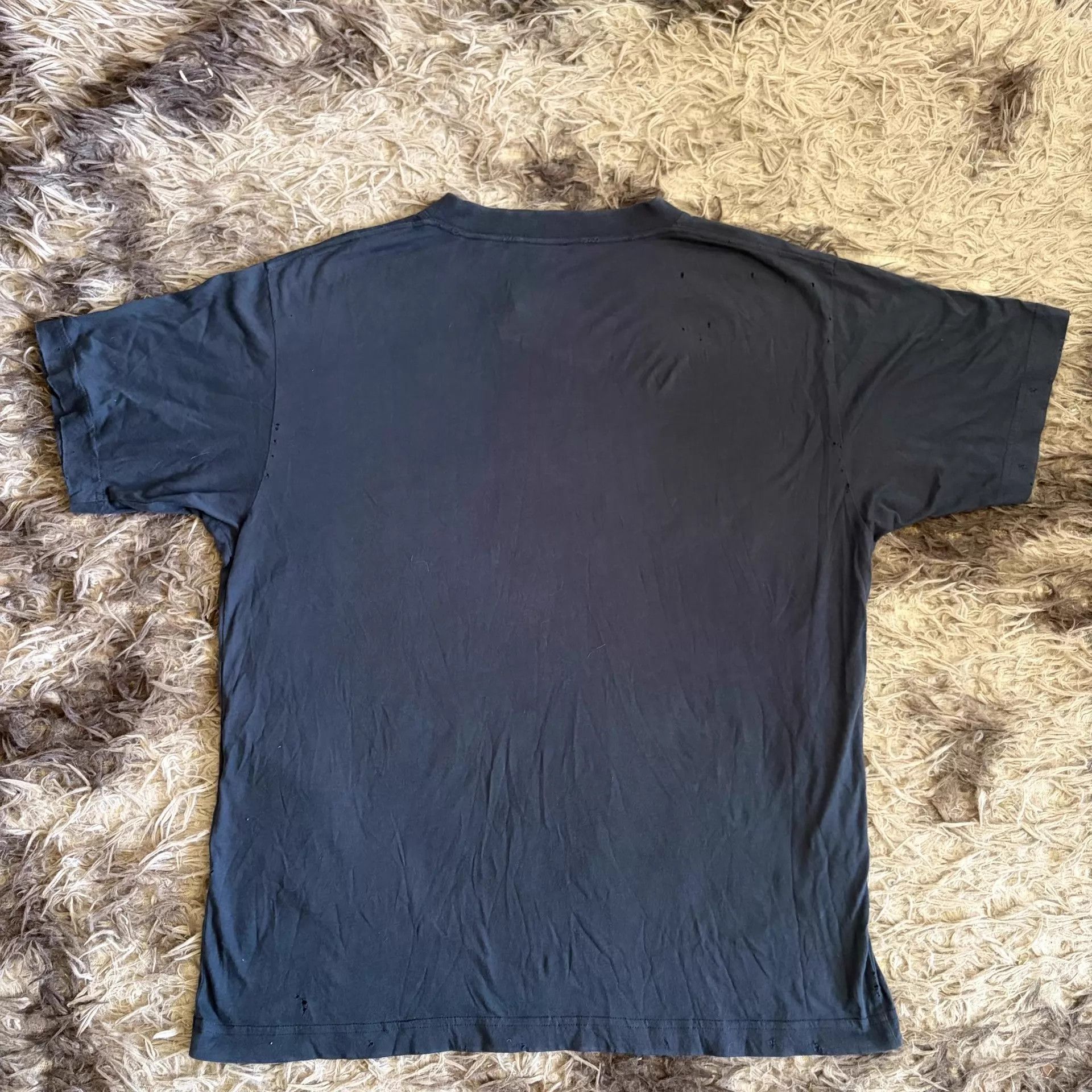 Balenciaga Balenciaga 24 Deep Navy Logo Crew Short Sleeve M Size M / US 6-8 / IT 42-44 - 2 Thumbnail
