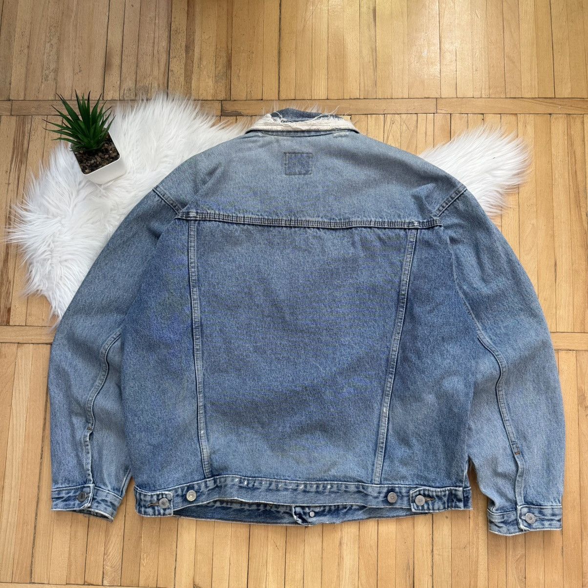 Marlboro 📌 Vintage 90s Marlboro Distressed Denim Y2K Crazy Jacket Size US L / EU 52-54 / 3 - 12 Thumbnail