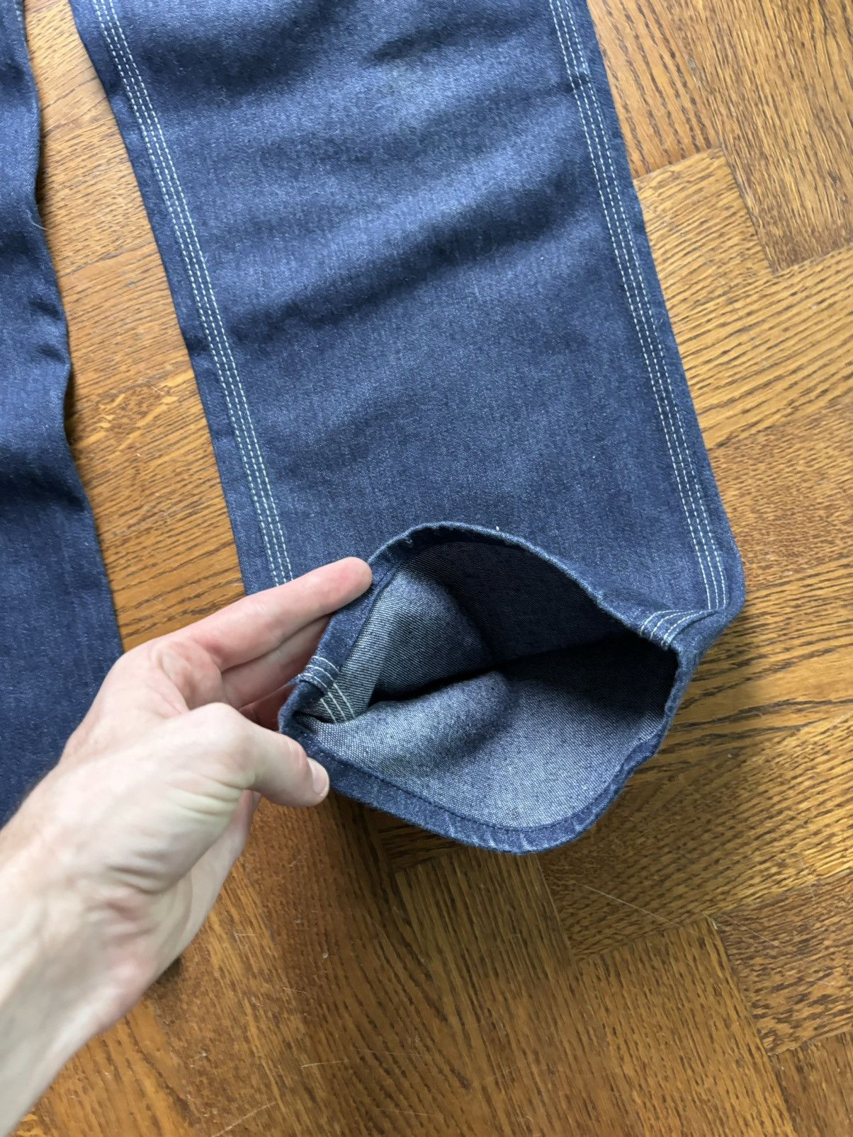 Sears × Vintage 70s Sears Toughskin Jeans Vintage Dark Wash Denim Carpenter Size US 30 / EU 46 - 11 Thumbnail