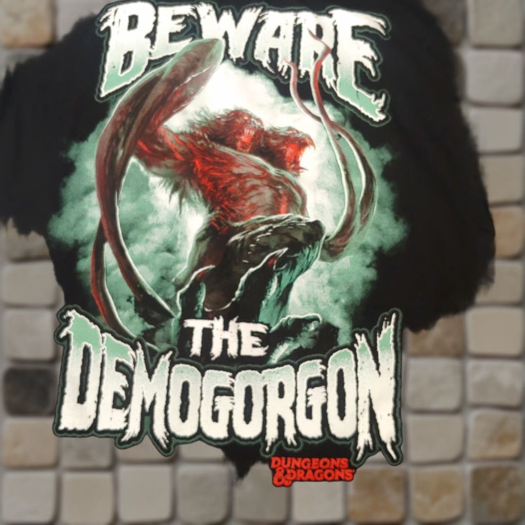 Vintage Dungeons & Dragons Shirt Men Large Beware The Demogorgon Black Gamer D&D Size US L / EU 52-54 / 3 - 1 Thumbnail