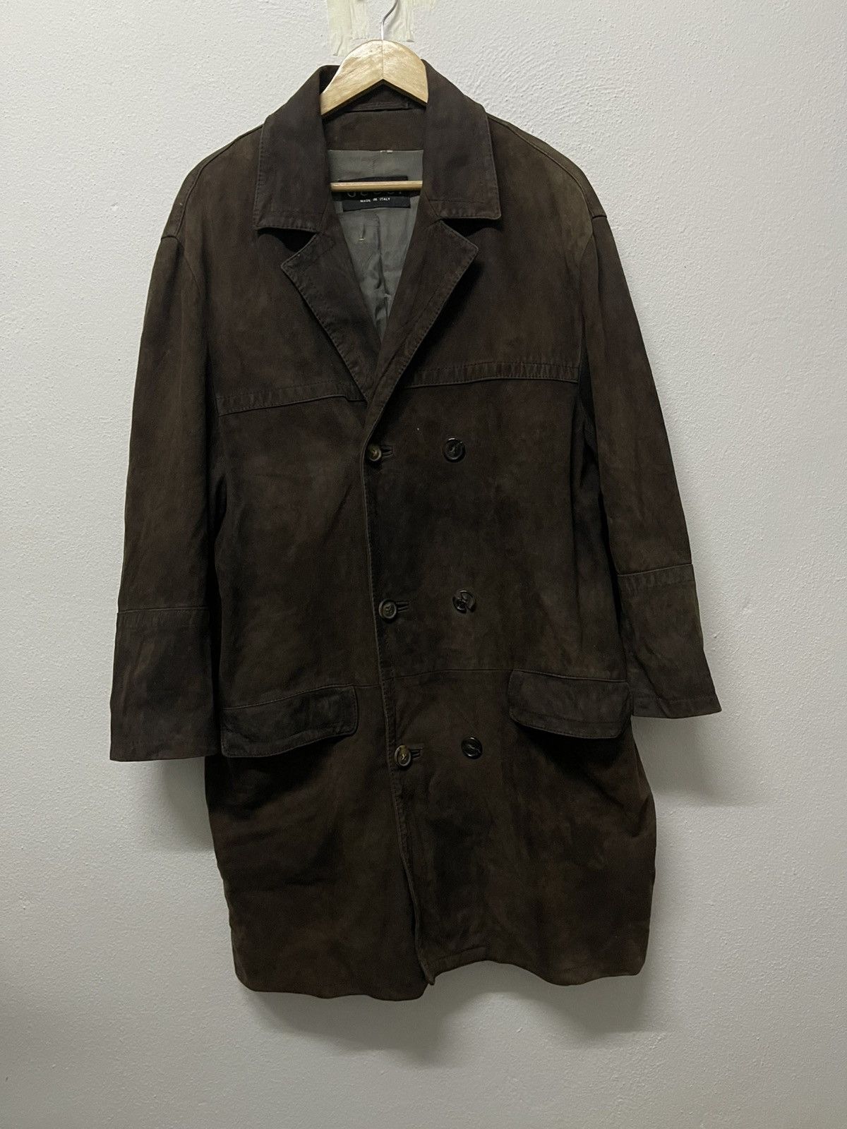 Gucci × Tom Ford GUCCI TOM FORD LEATHER COAT JACKET | Grailed