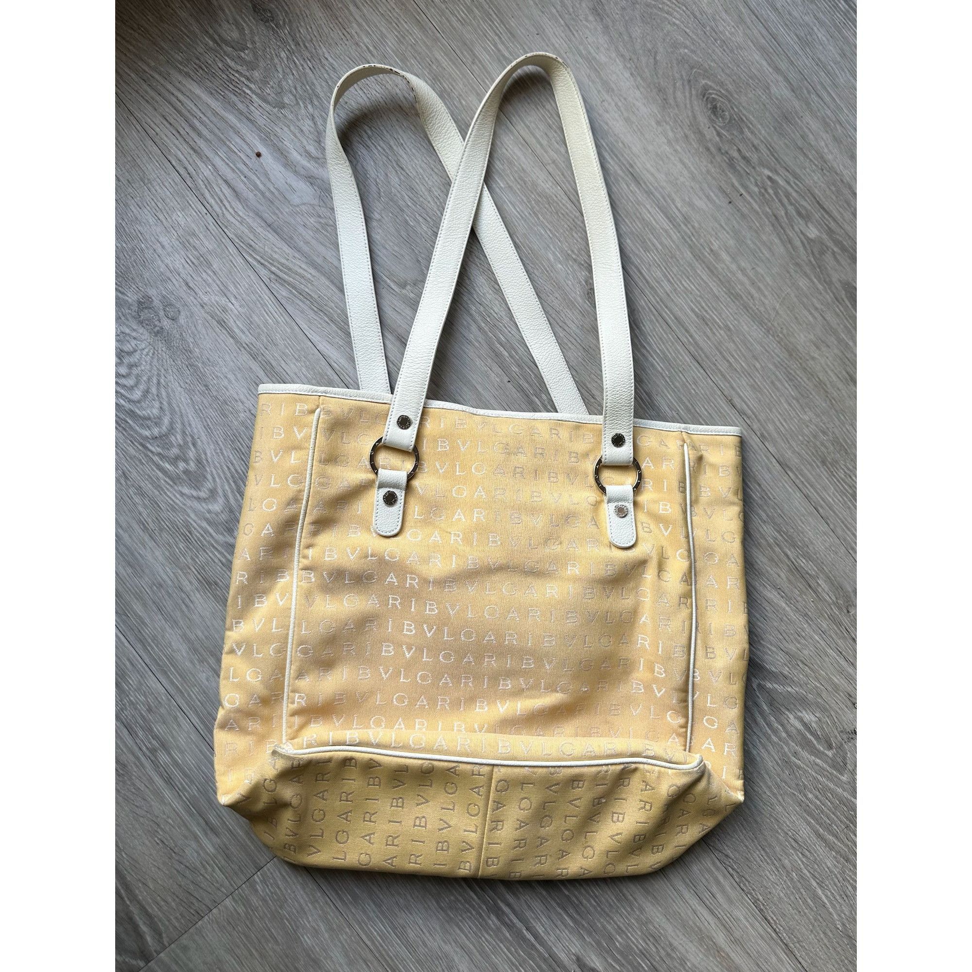 Bvlgari Bvlgari Logo Mania Pale Yellow Shoulder Bag / Tote Size ONE SIZE - 6 Thumbnail