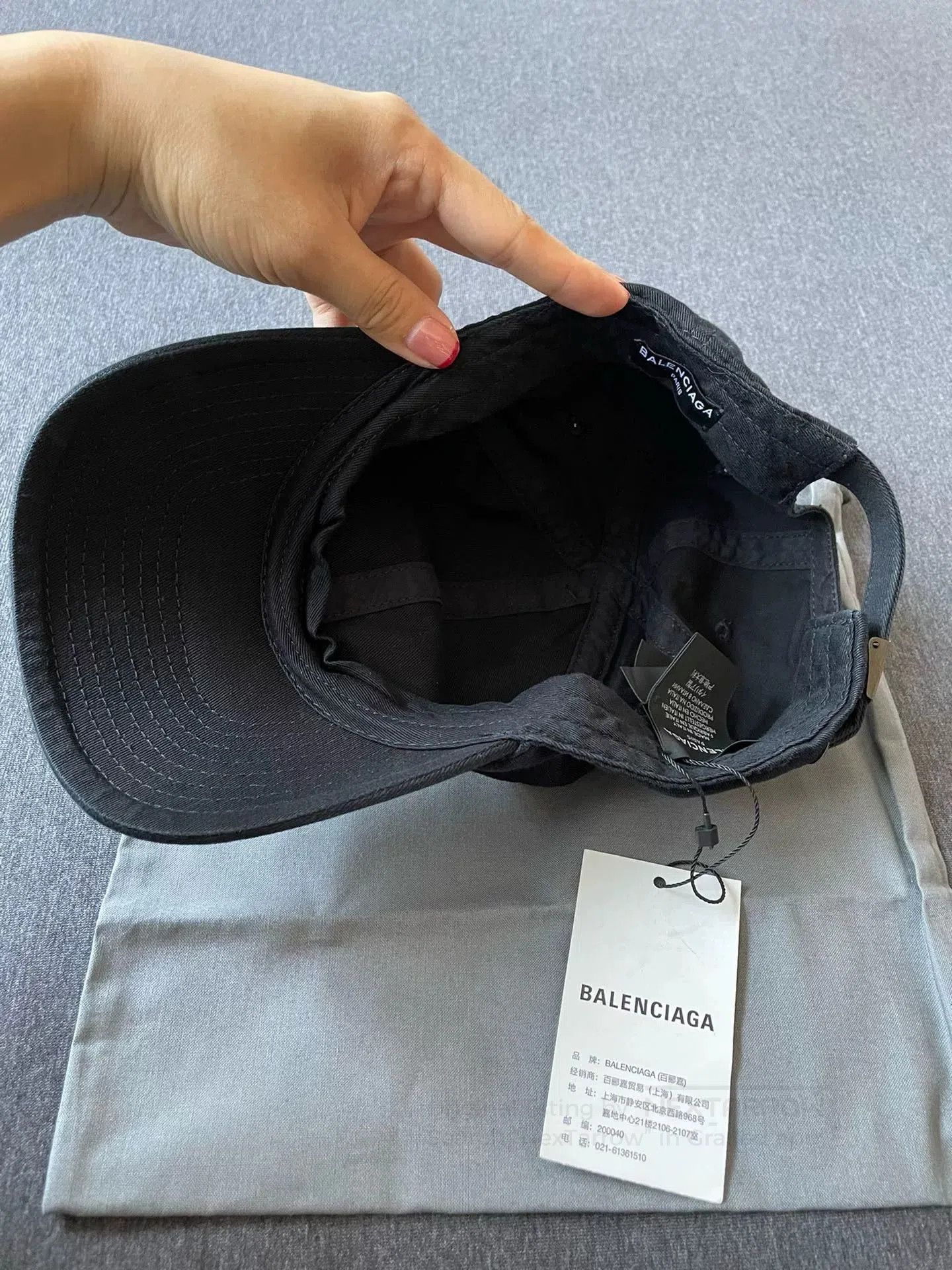 Balenciaga Balenciaga Embroidered Logo Baseball Cap. Size ONE SIZE - 5 Thumbnail