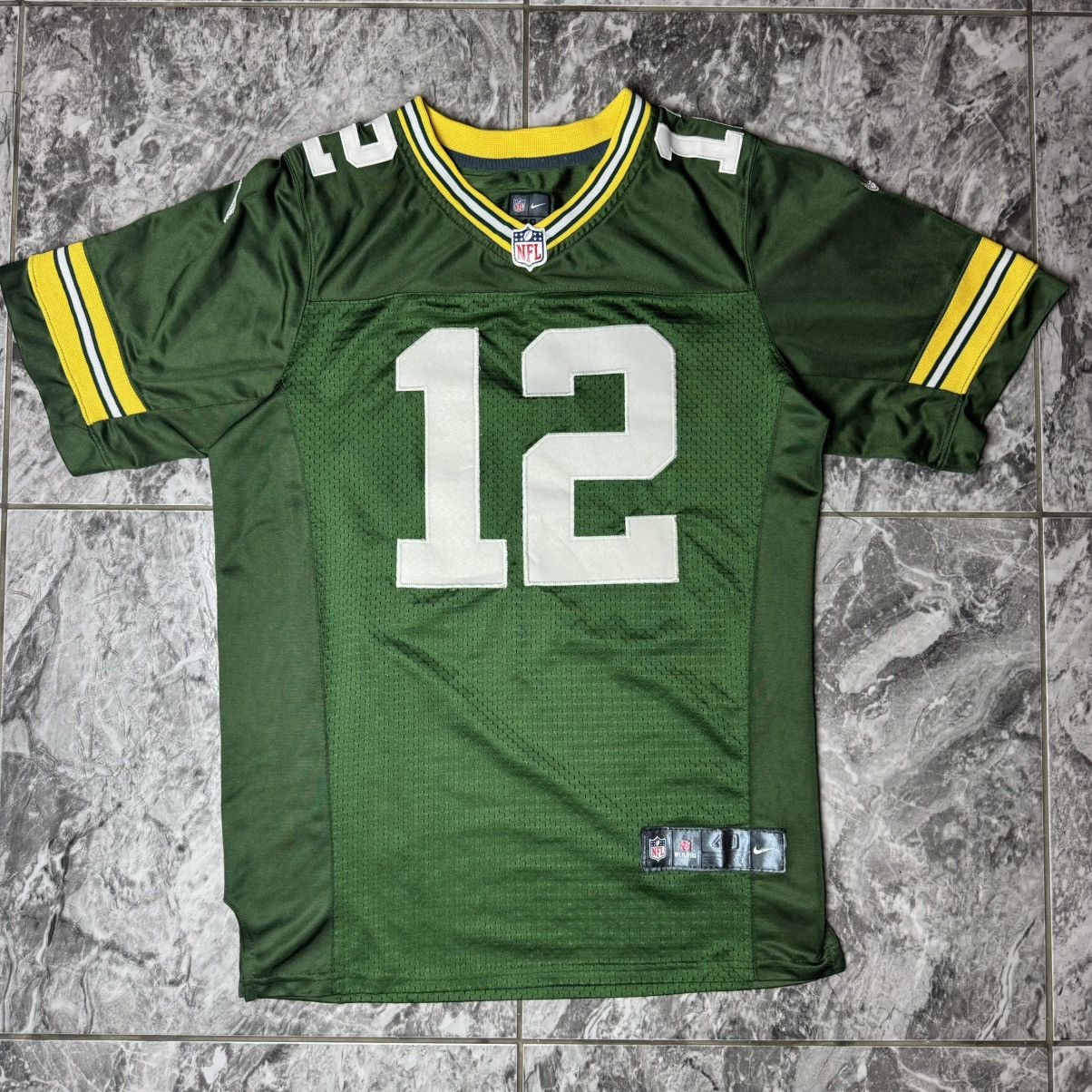 NHL × Nike Nike Mens Green Packers Aaron Rodgers #12 Jersey Green Size US M / EU 48-50 / 2 - 1 Thumbnail