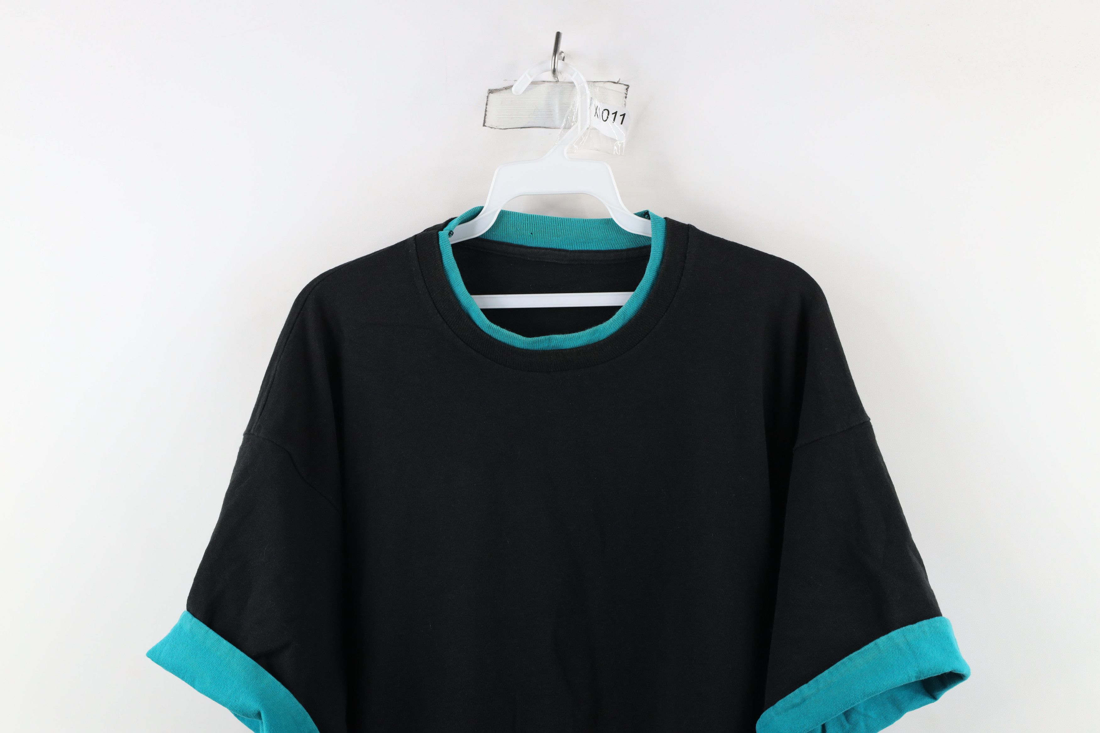 Vintage Vintage 90s Streetwear Short Sleeve T-Shirt Black USA Size US XL / EU 56 / 4 - 2 Thumbnail