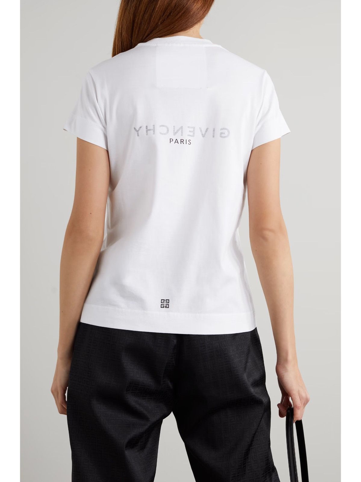 Givenchy White Reverse Logo T-Shirt Size M / US 6-8 / IT 42-44 - 6 Thumbnail