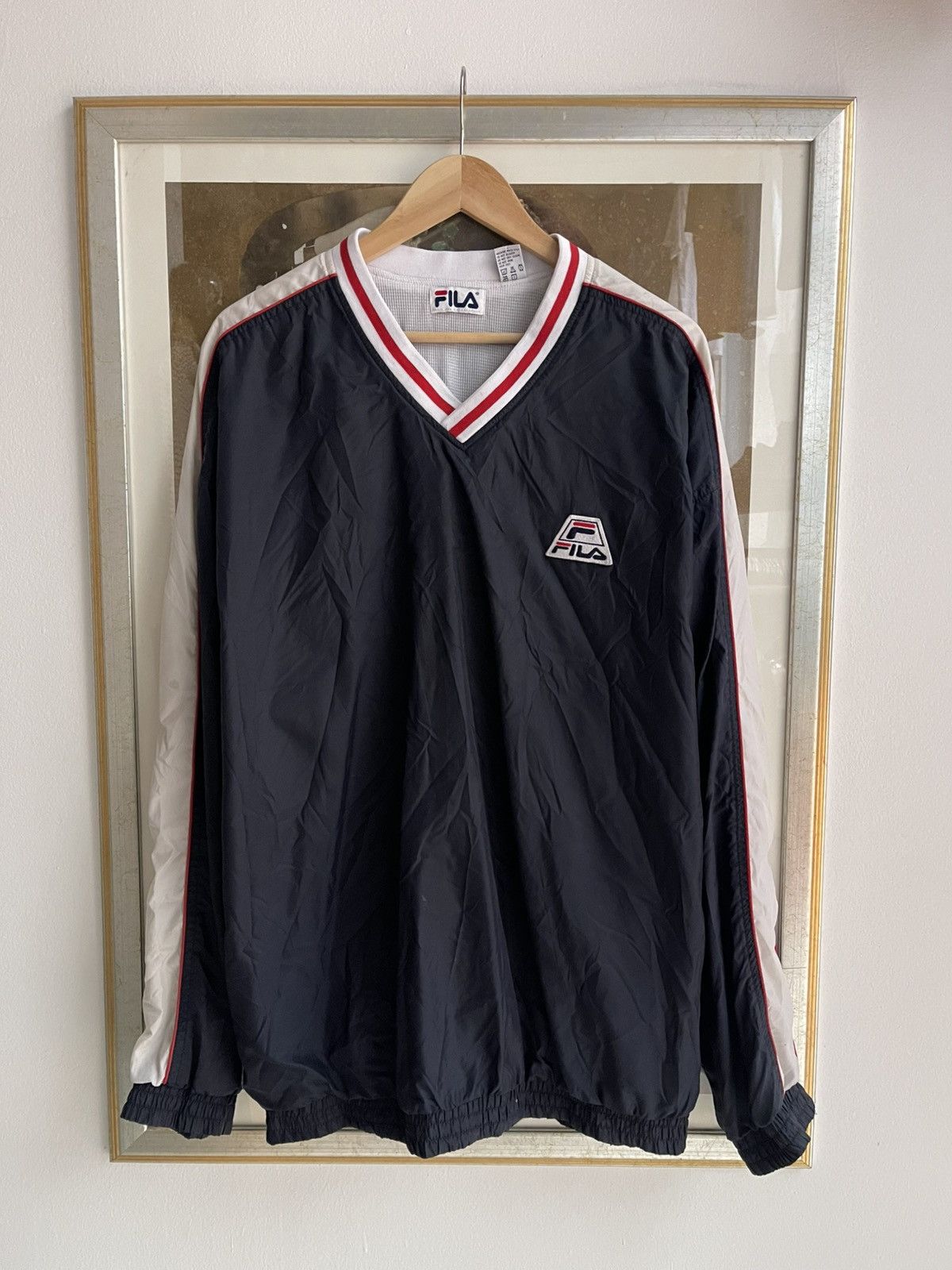 Fila Vintage FILA 90s Windbreaker pullover rare logo Size US XL / EU 56 / 4 - 1 Thumbnail