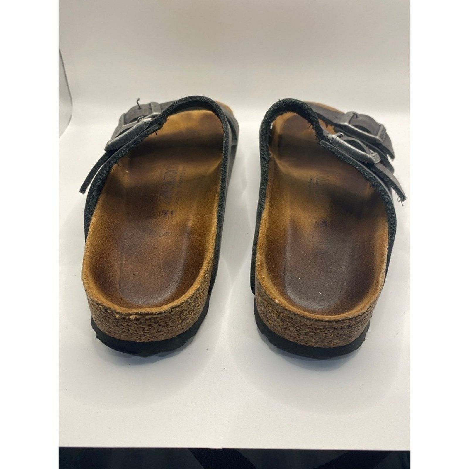 Birkenstock Birkenstock Arizona Suede Leather Dark Gray Sandals Men's Size US 11 / EU 44 - 4 Thumbnail