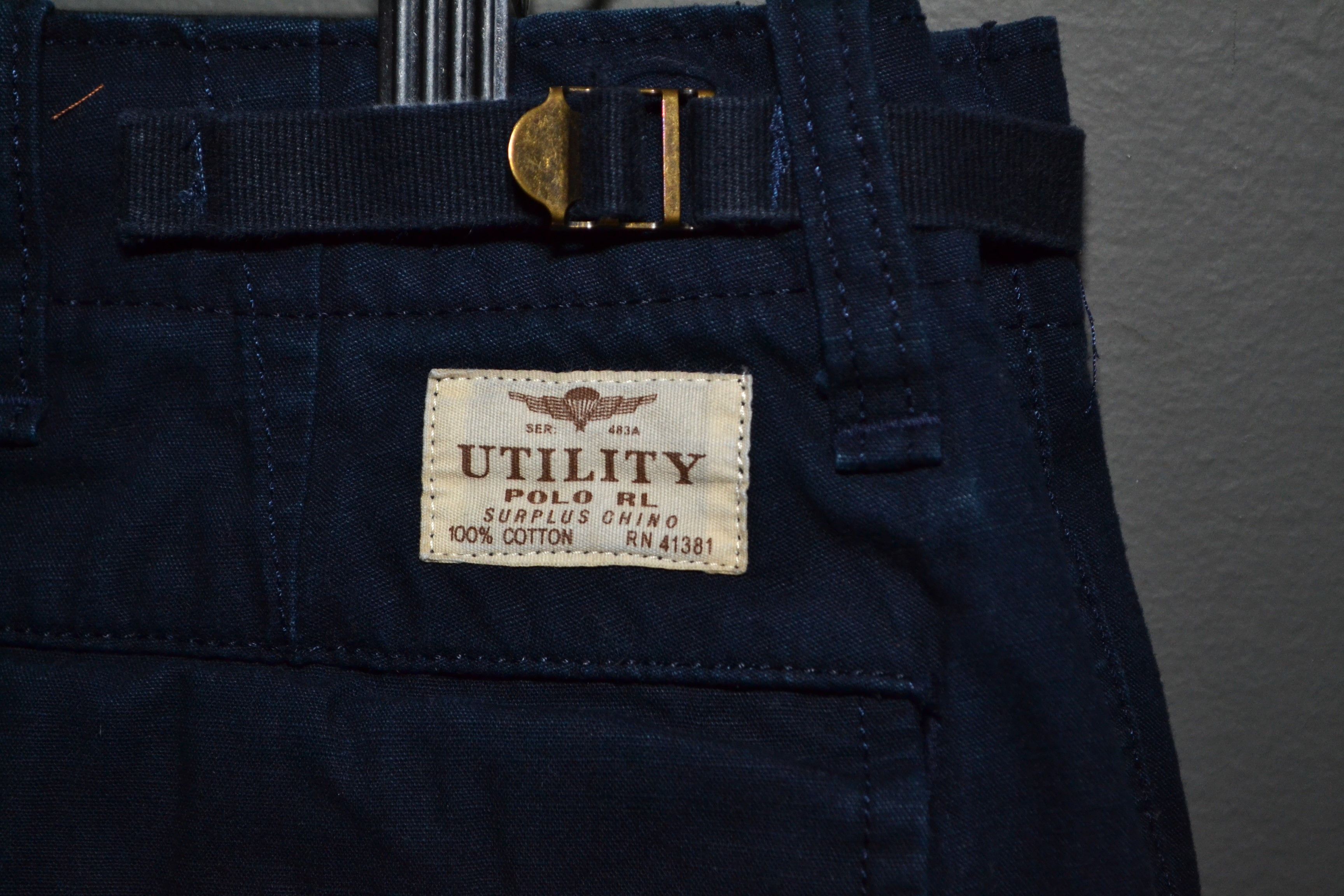 Polo Ralph Lauren Polo Ralph Lauren Classic Fit Canvas Cargo Pant Utility 38 Size US 38 / EU 54 - 6 Thumbnail