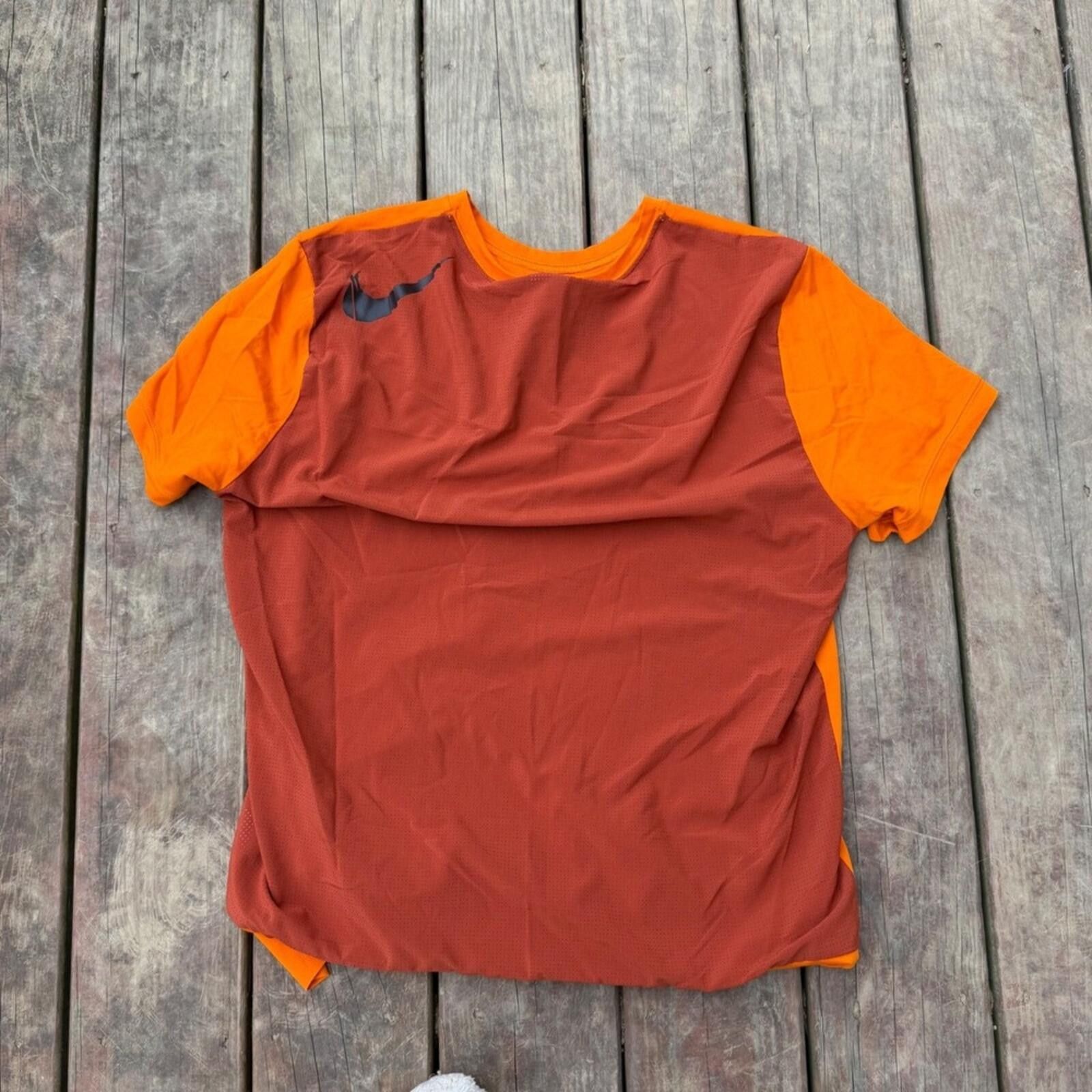 Nike Nike Dri-FIT Mens Large Orange Performance Training T-Shirt Size US L / EU 52-54 / 3 - 5 Thumbnail
