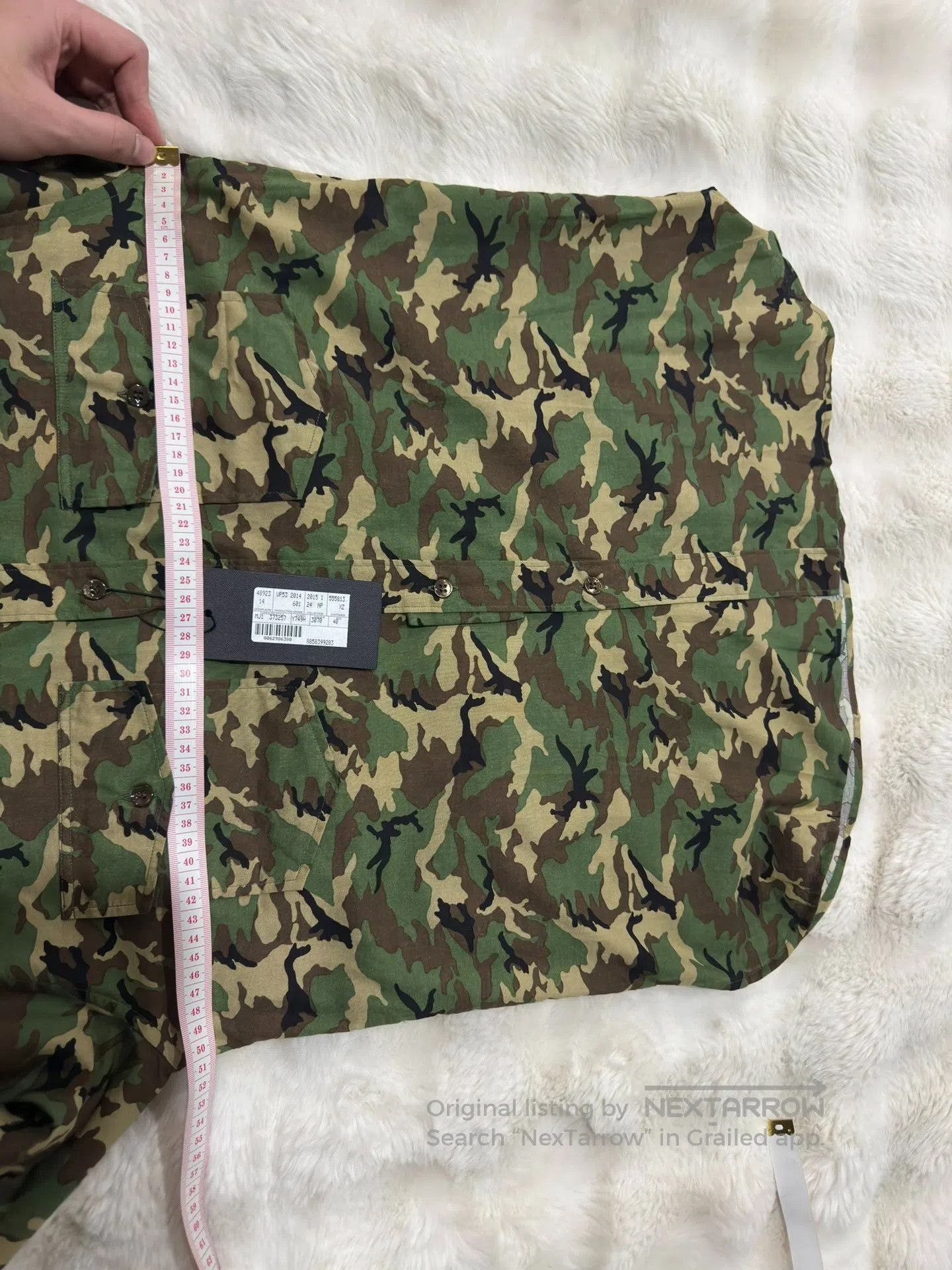 Saint Laurent Paris Saint Laurent Paris Camouflage Shirt| Size S / US 4 / IT 40 - 8 Thumbnail