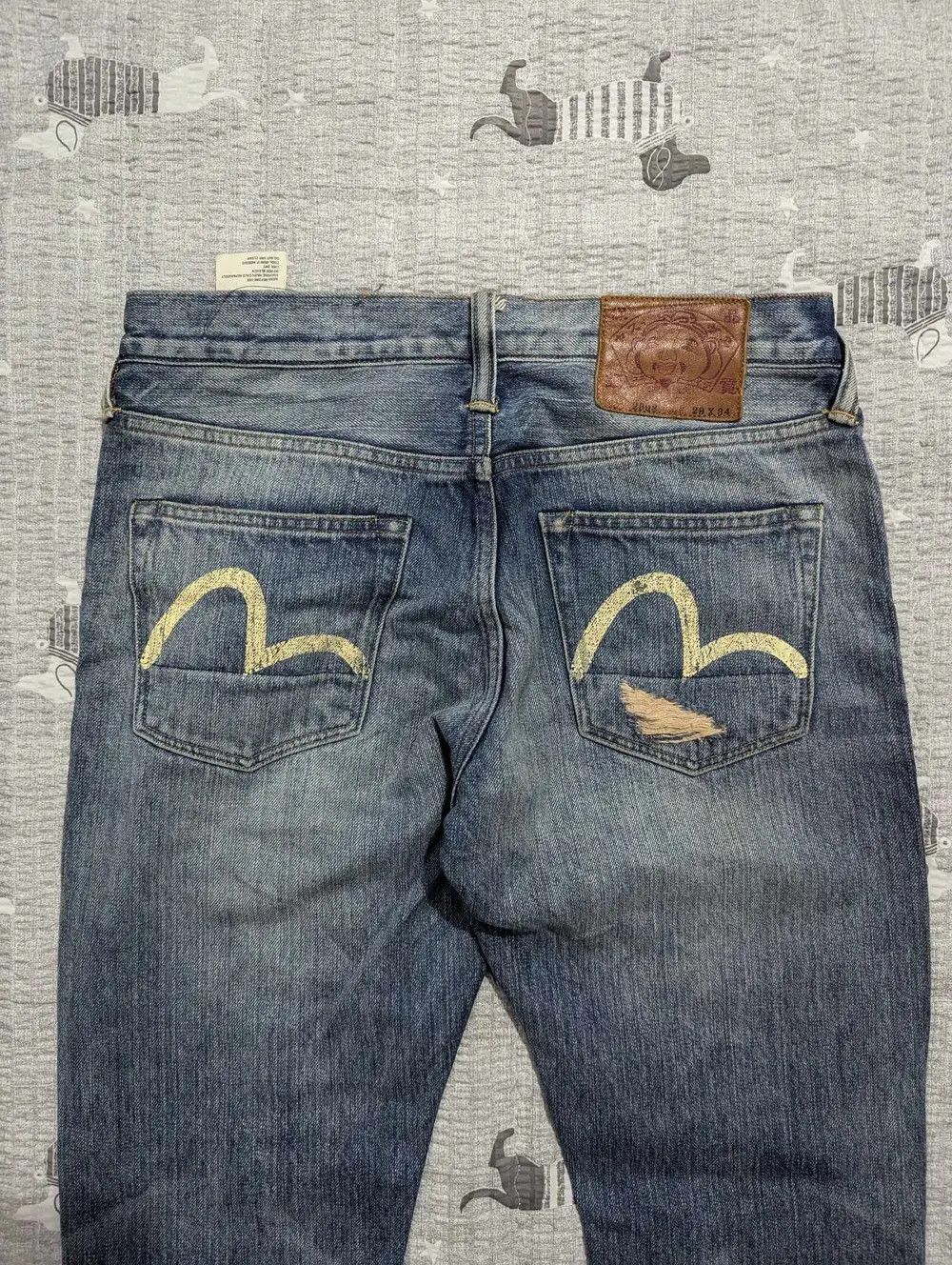 Evisu Evisu Japan Destroyed Seagull Denim Size US 29 - 2 Thumbnail