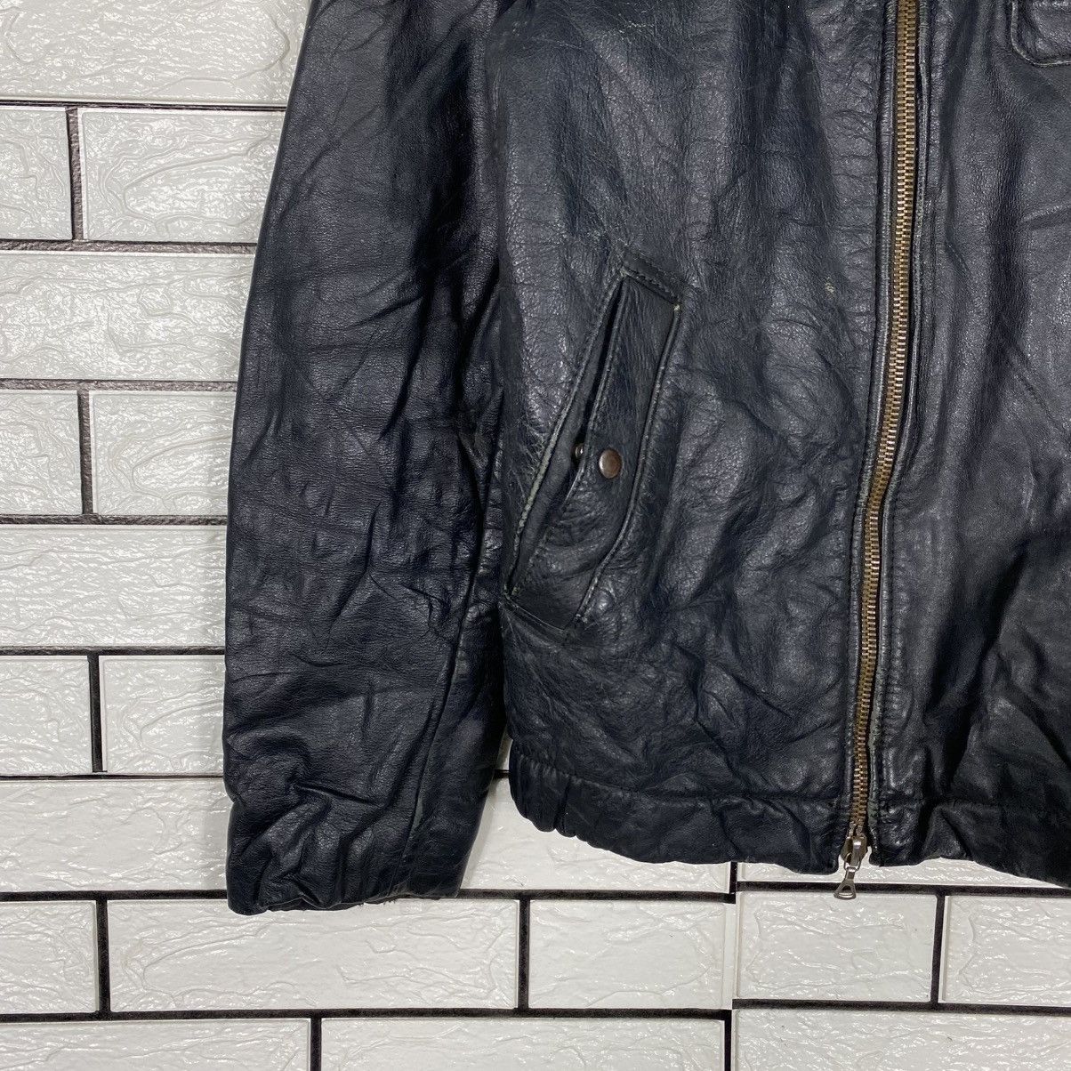 Japanese Brand Rare Vintage Pierre Jacques Genuine Leather Jacket Size US S / EU 44-46 / 1 - 5 Thumbnail