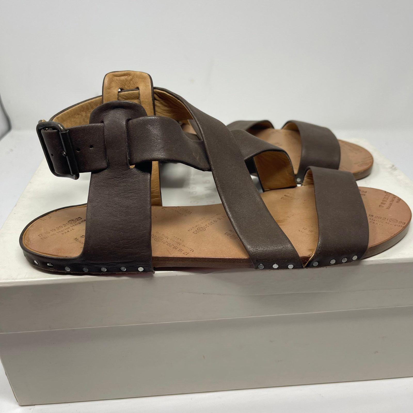 Maison Margiela MAISON MARTIN MARGIELA LINE 22 Criss-Cross Sandal 37 Size US 7 / IT 37 - 4 Thumbnail